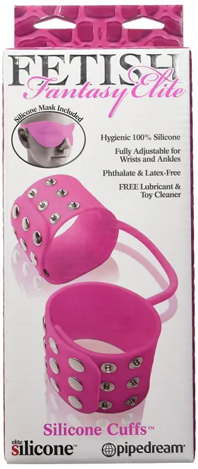 Fetish Fantasy Elite Silicone Cuffs, Pink