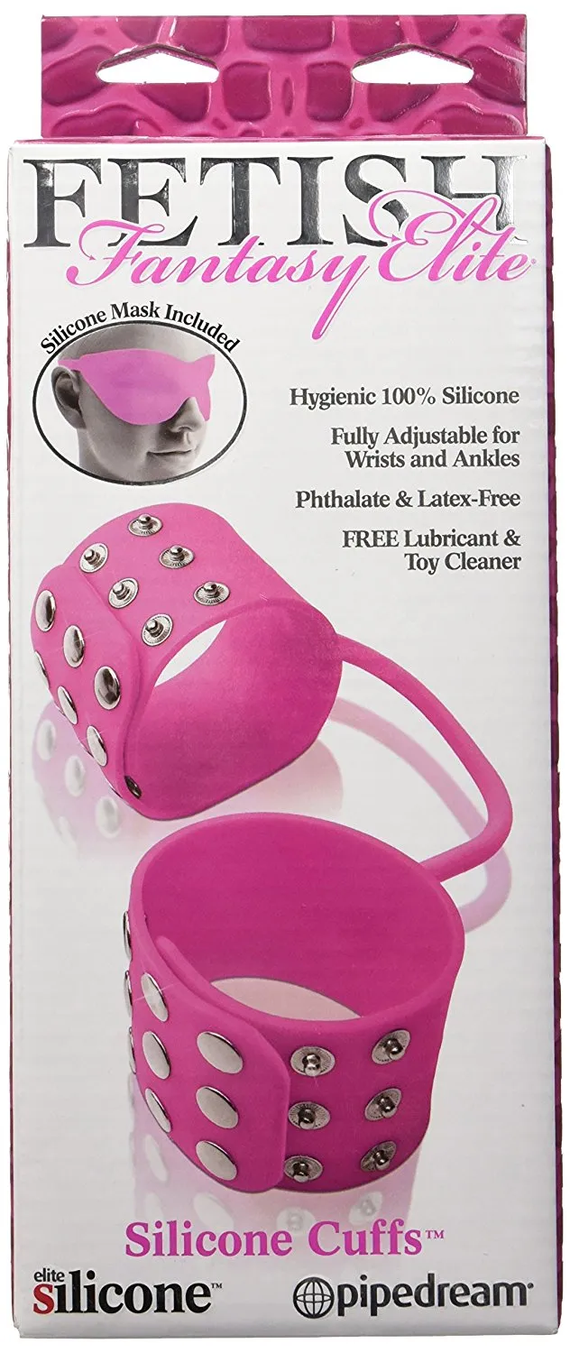 Fetish Fantasy Elite Silicone Cuffs, Pink