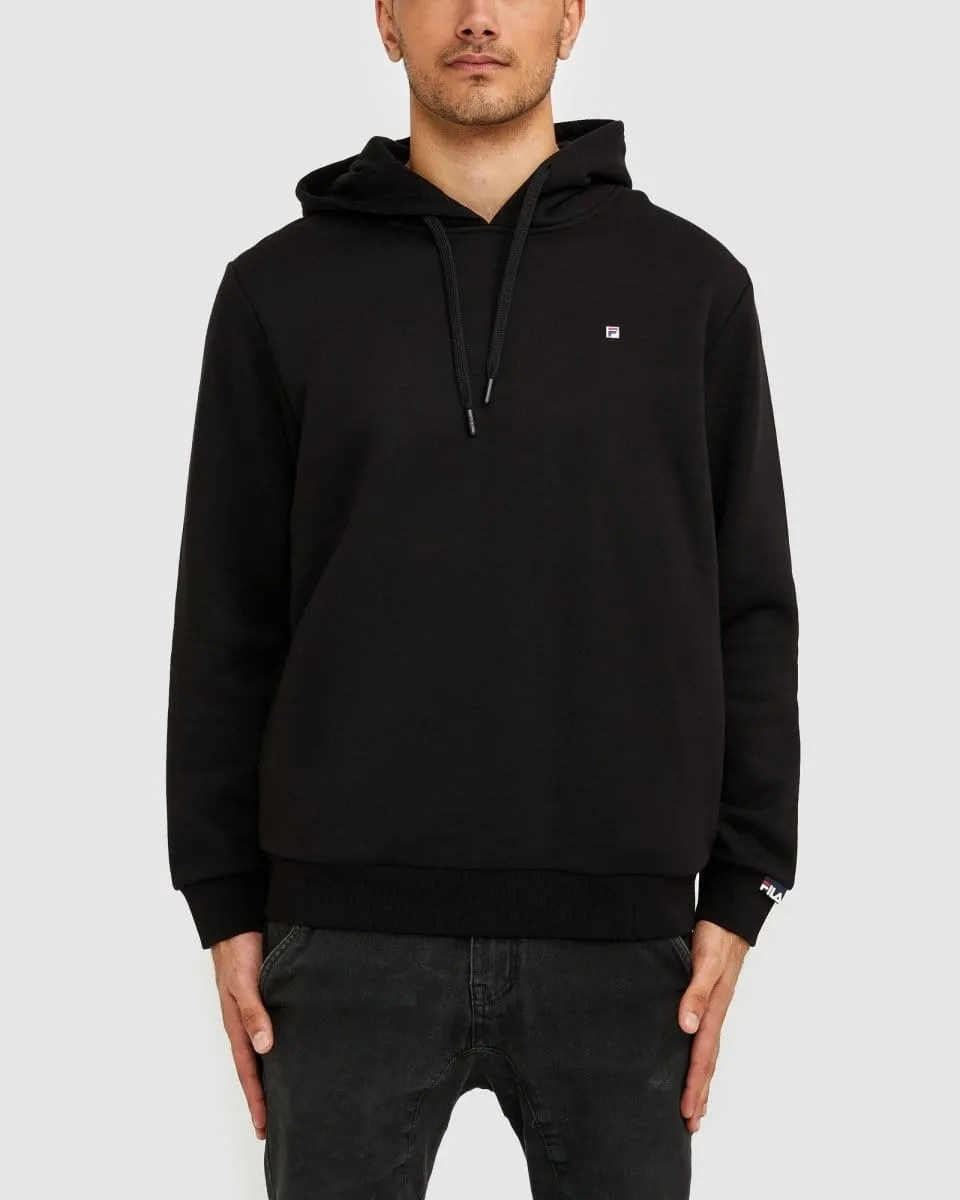 FILA UNISEX UNI BADGE BLACK HOODIE