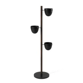 Floristand Planter - Black / Walnut