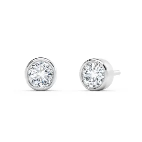 Forevermark Tribute™ Round Diamond Bezel Stud Earrings