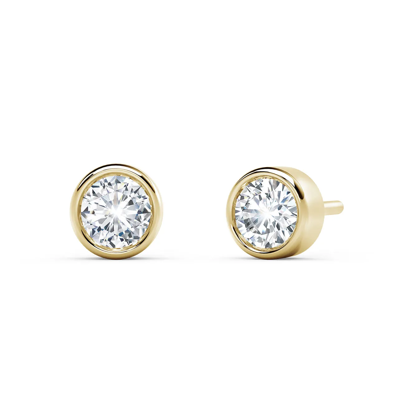 Forevermark Tribute™ Round Diamond Bezel Stud Earrings