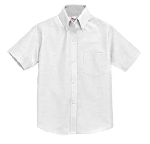 Hamilton Unisex White Oxford Short Sleeve