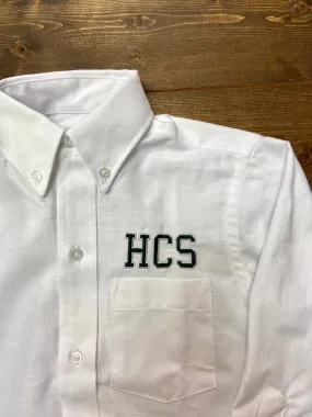 Hamilton Unisex White Oxford Short Sleeve