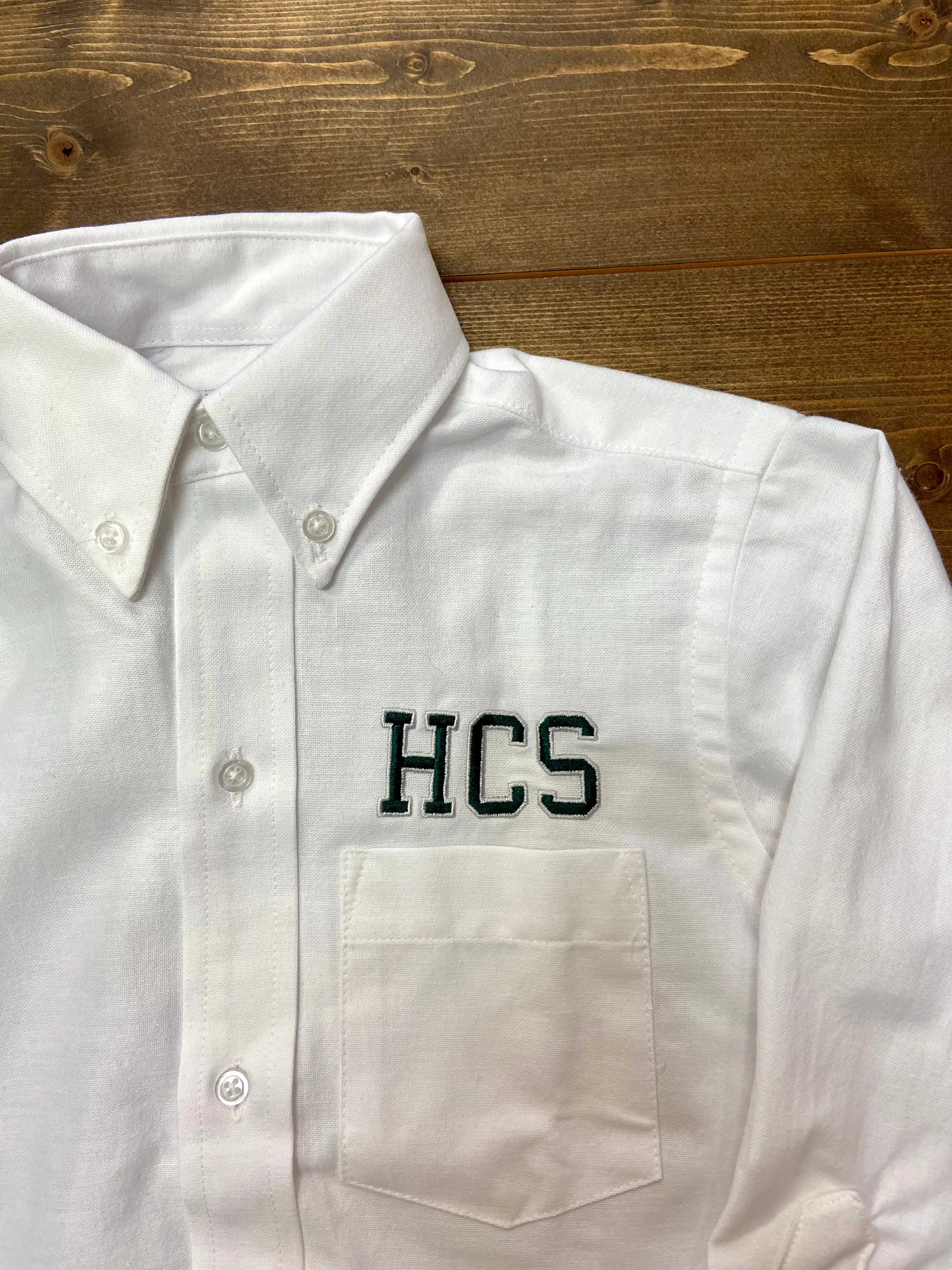 Hamilton Unisex White Oxford Short Sleeve