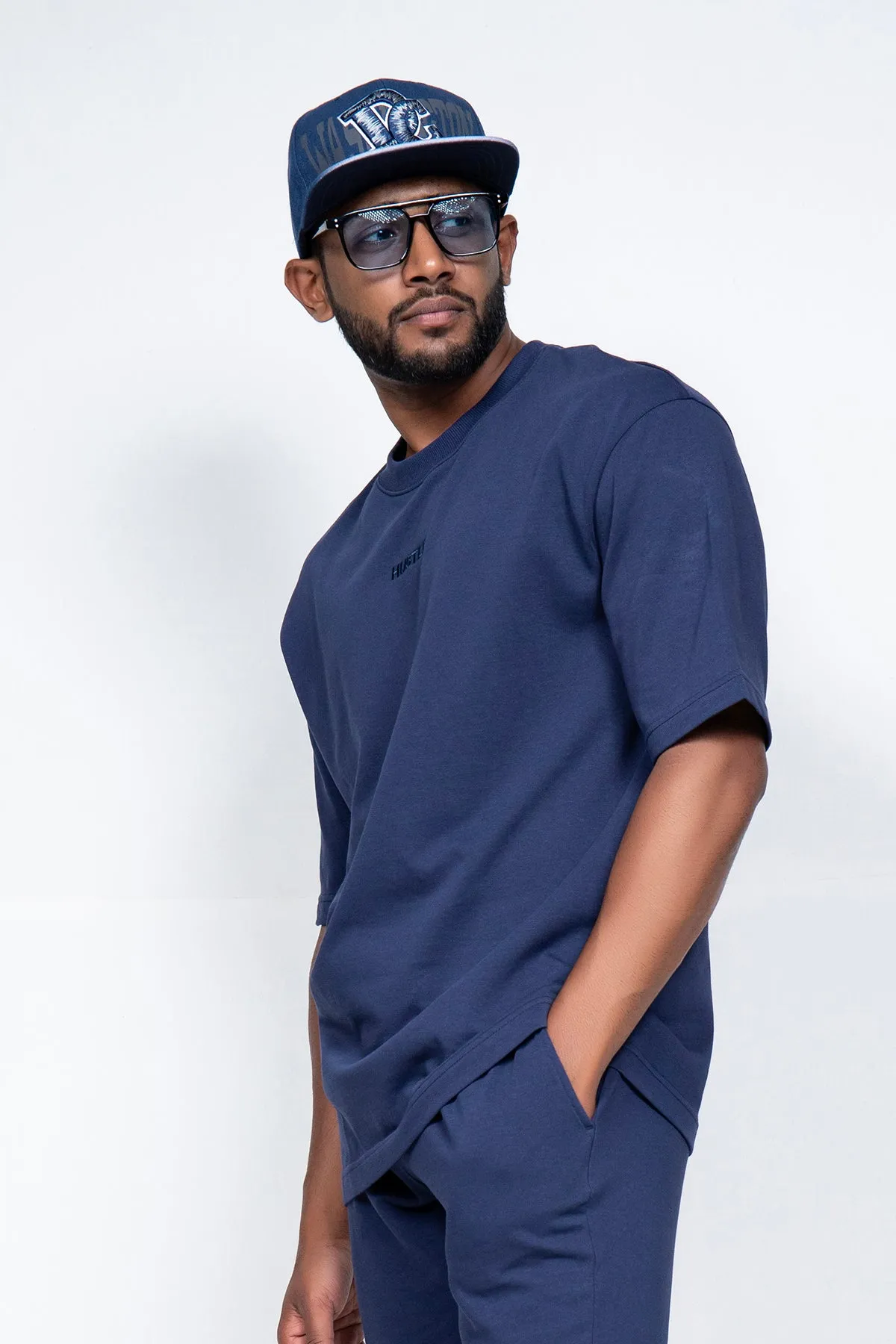 Hustle Monochromatic Oversized Tee