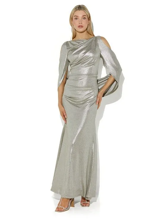 Lana Mink Metallic Gown