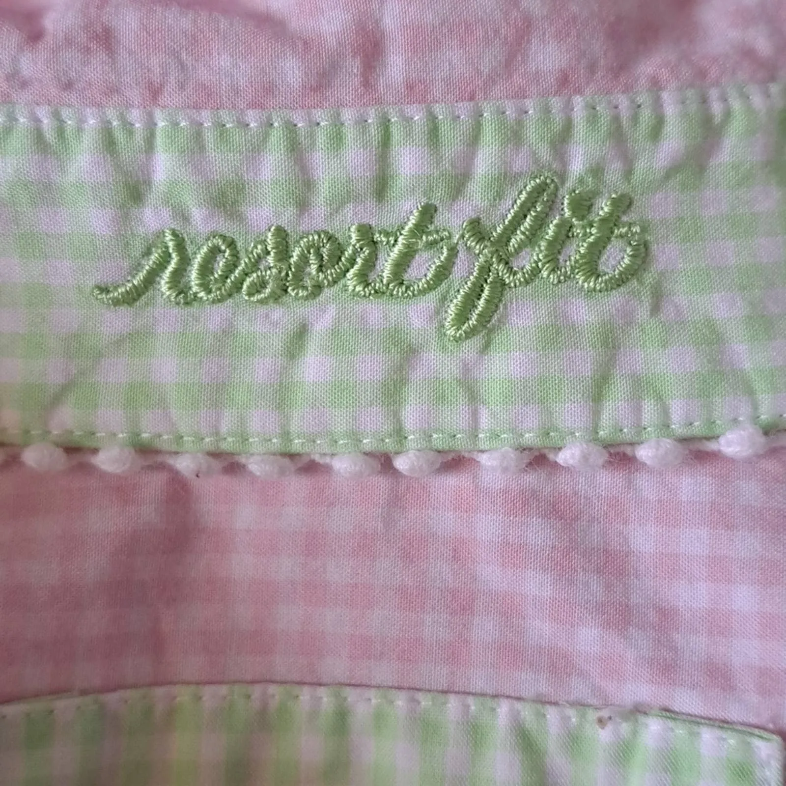 Lilly Pulitzer Resort Fit Gingham Check Button Down Shirt XS