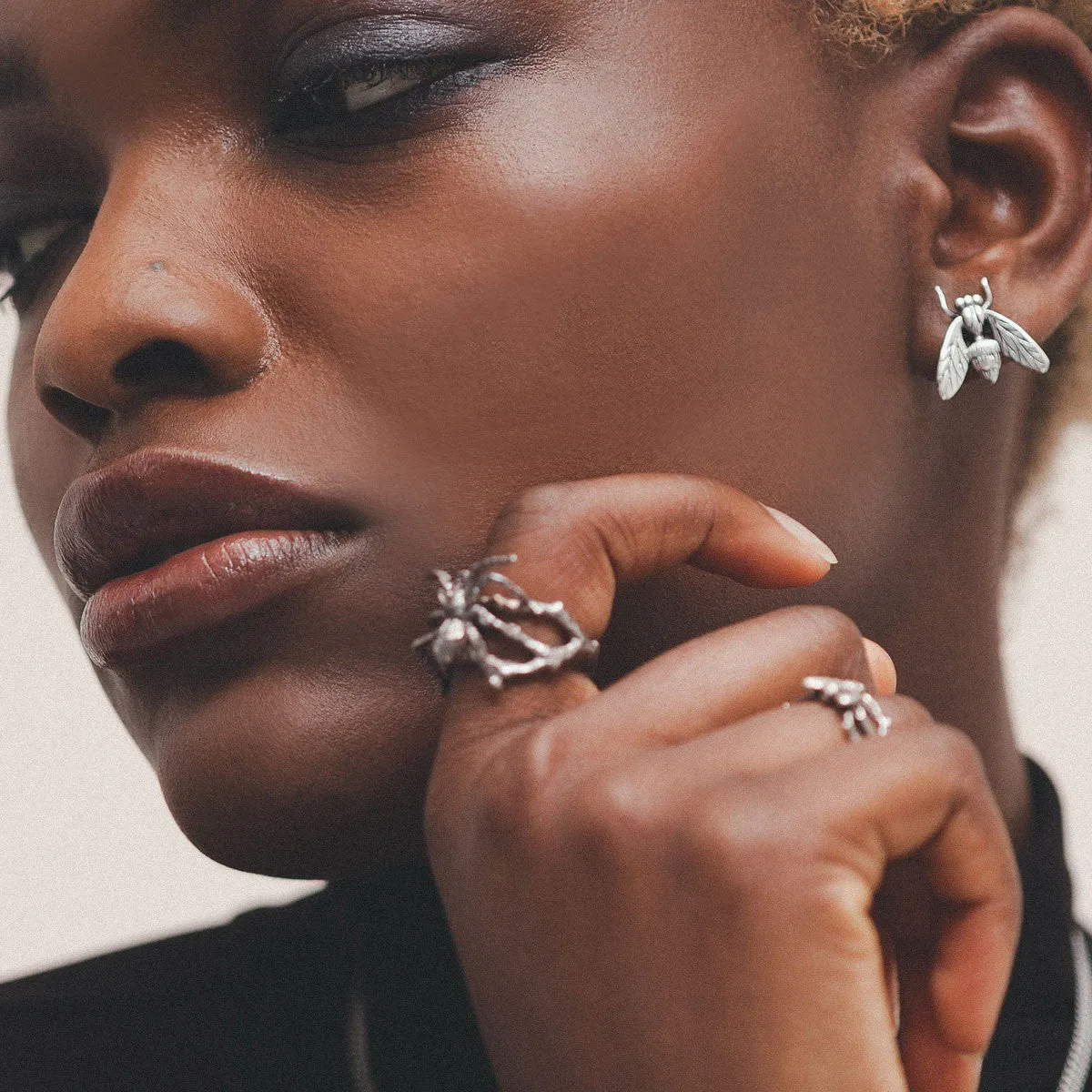 Little Spider Stud Earrings by Yasmin Everley