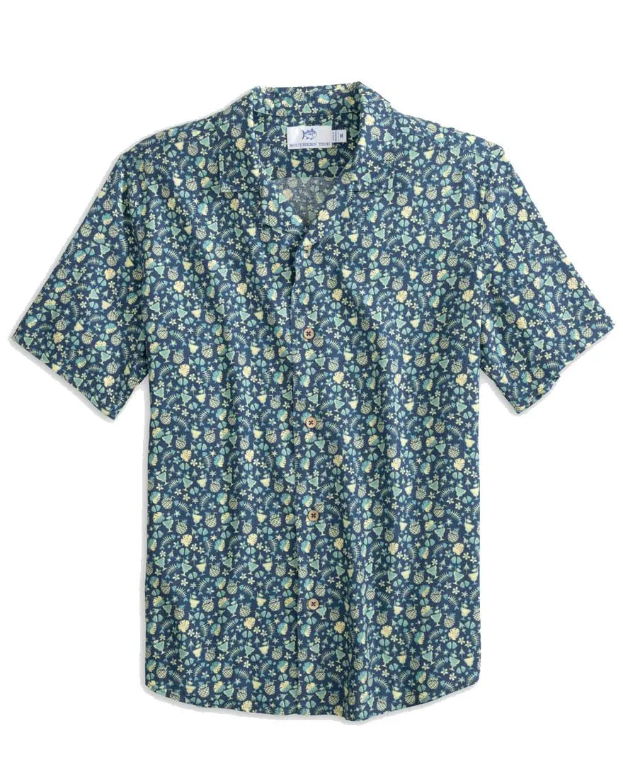 Mens Shortsleeve Bad And Boozy Camp Shirt