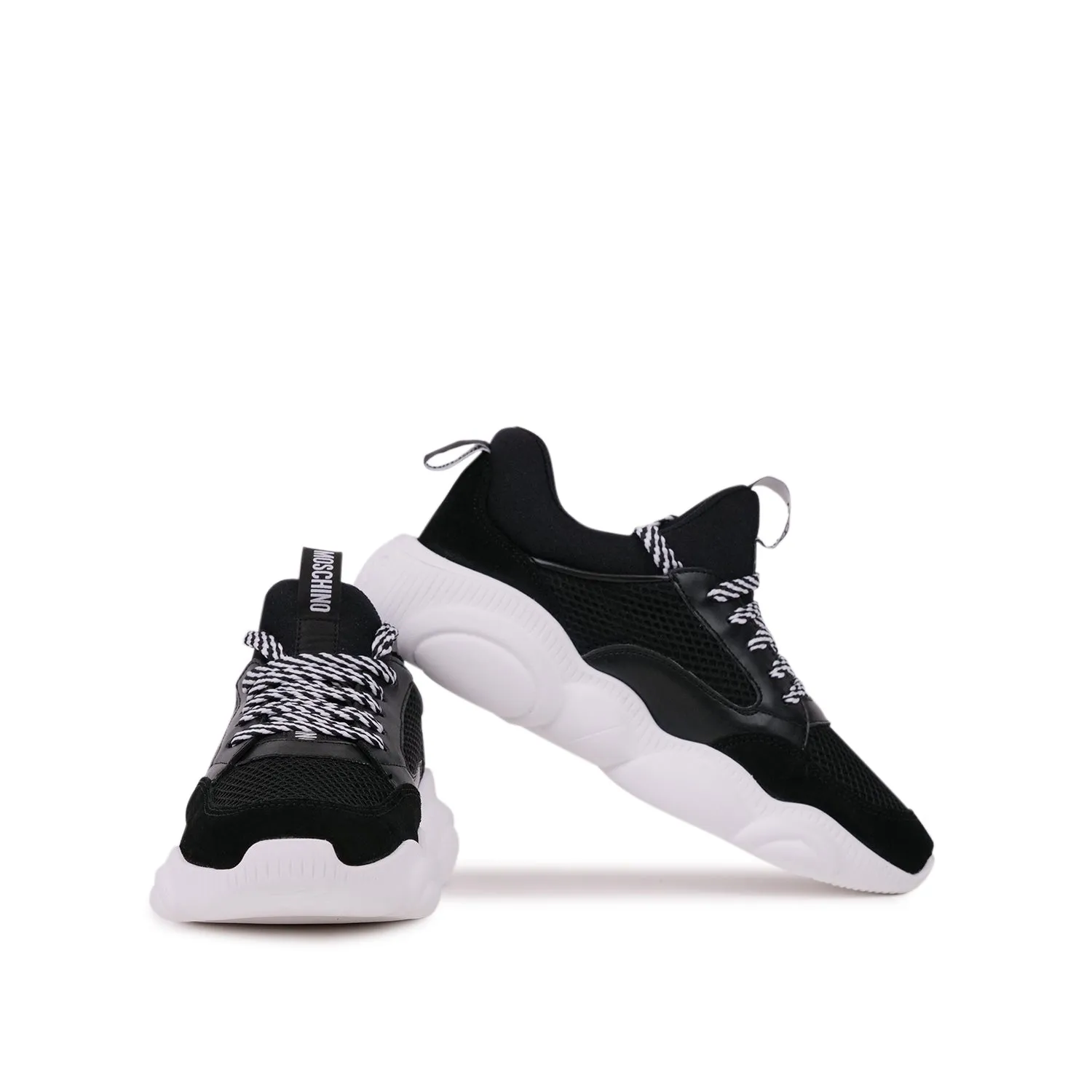 MOSCHINO TEDDY SNEAKERS IN BLACK