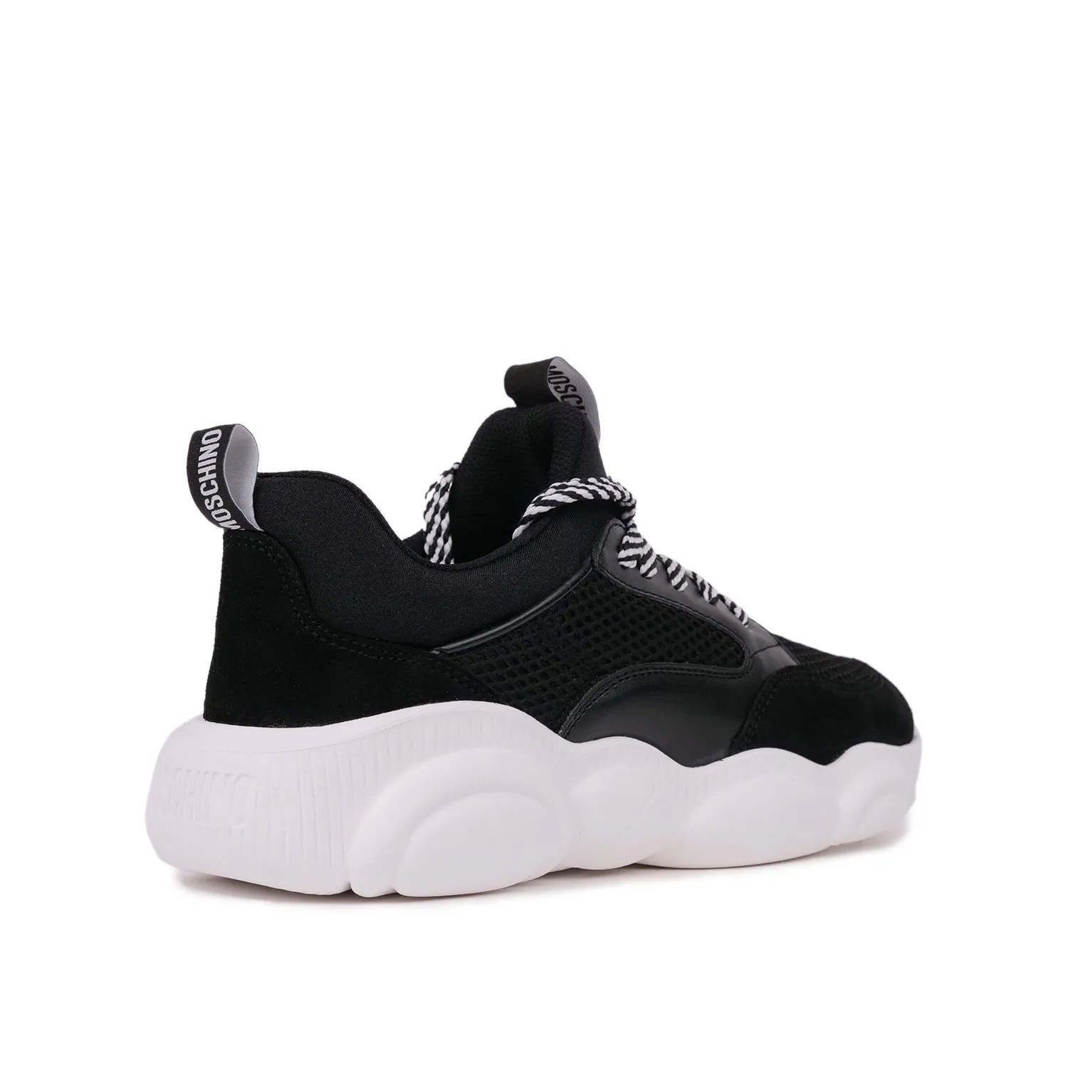 MOSCHINO TEDDY SNEAKERS IN BLACK
