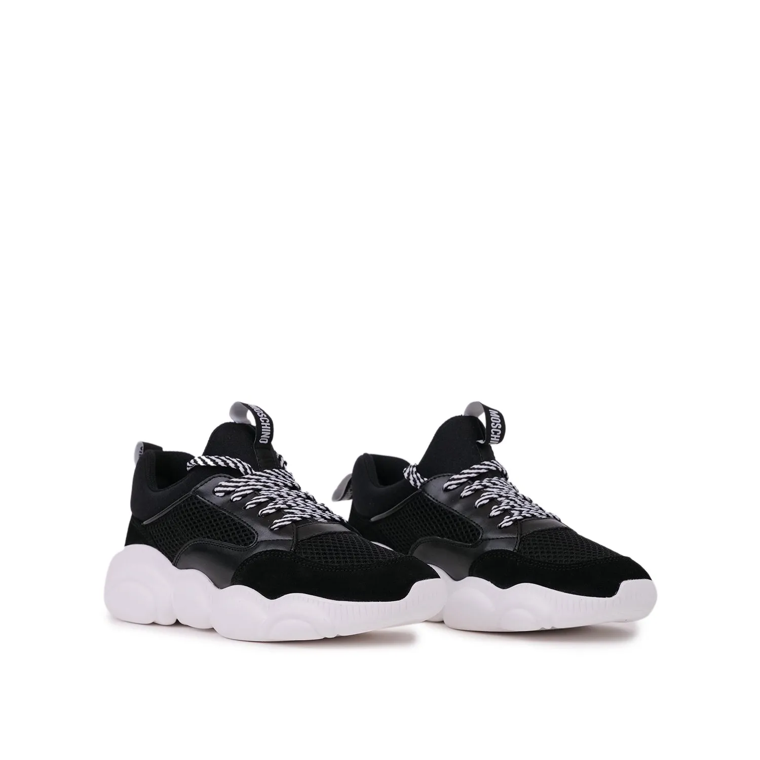 MOSCHINO TEDDY SNEAKERS IN BLACK