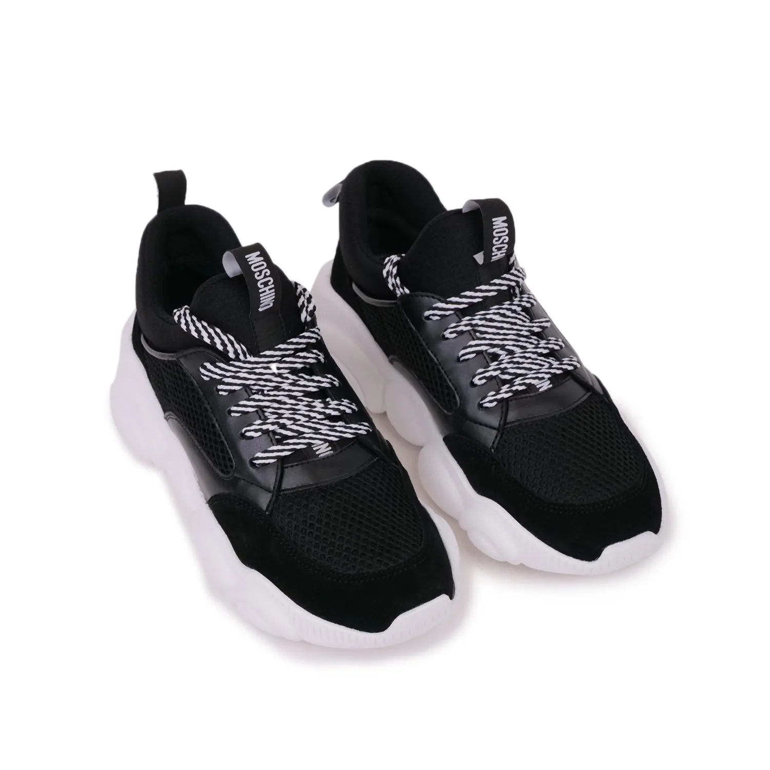 MOSCHINO TEDDY SNEAKERS IN BLACK