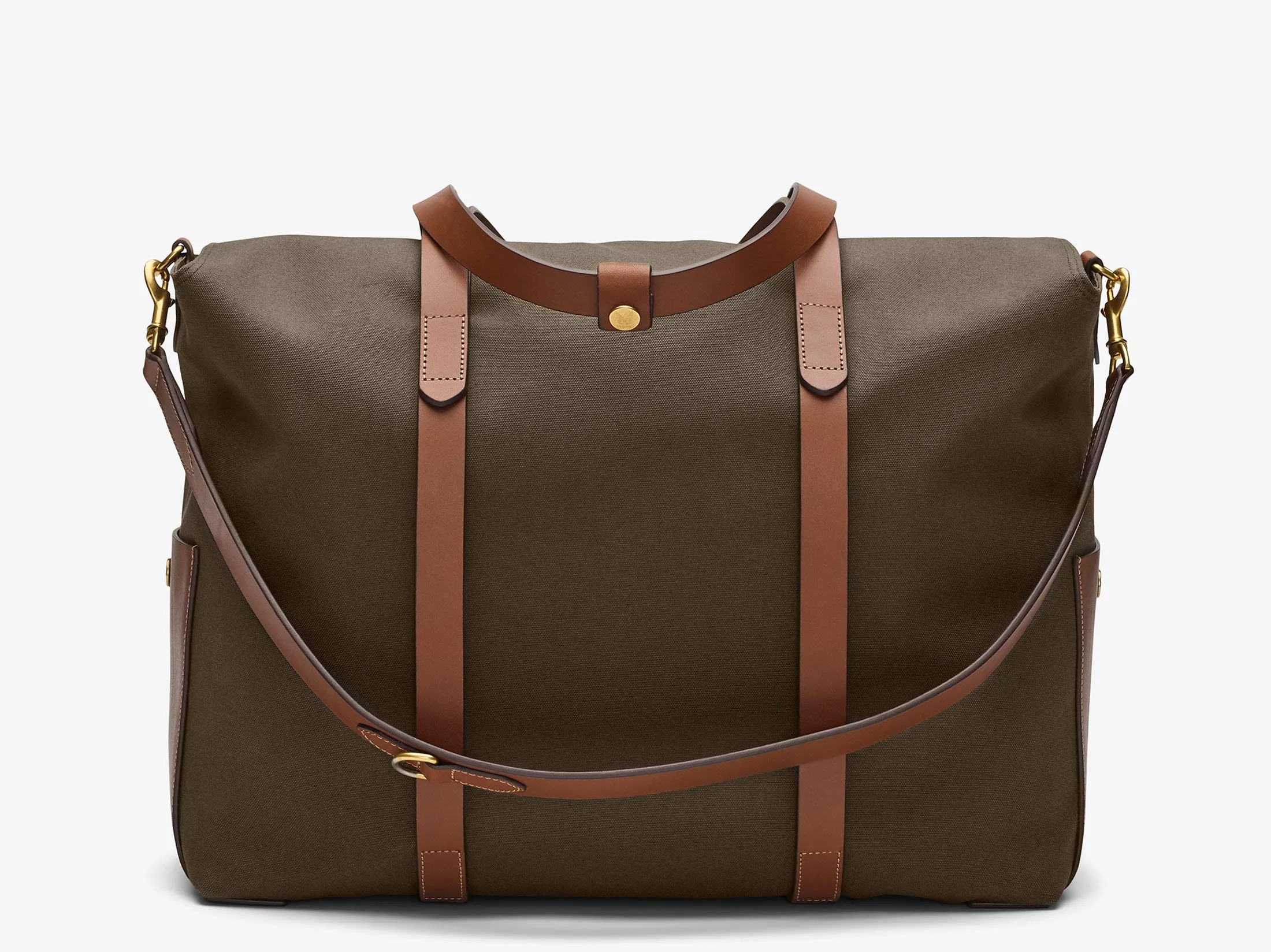 M/S Mega Tote – Army/Cuoio