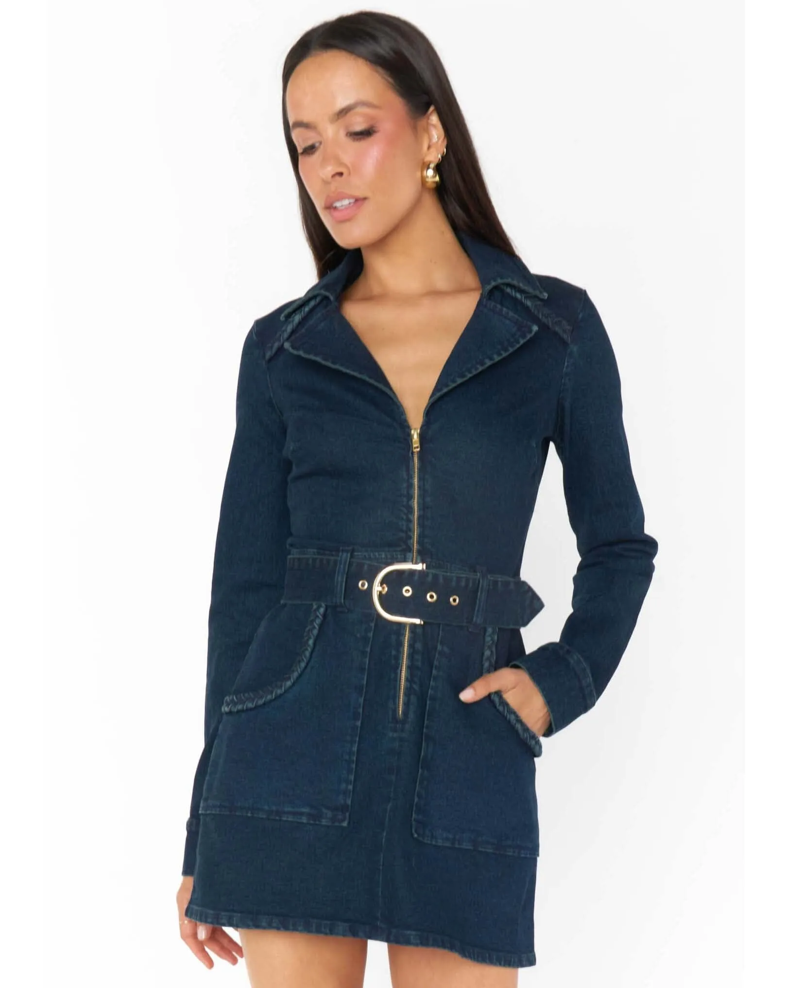 Outlaw Long Sleeve Dress | Thunder