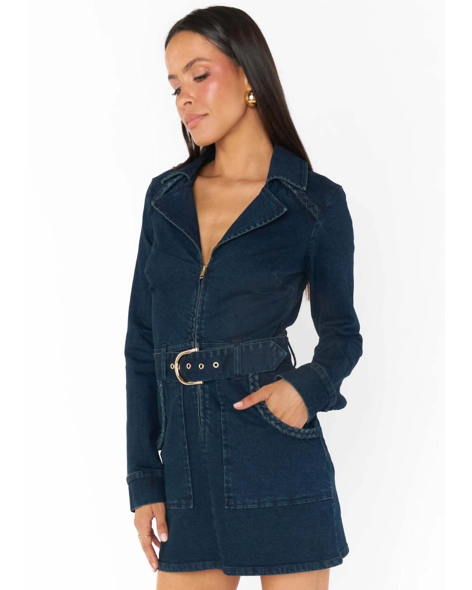 Outlaw Long Sleeve Dress | Thunder