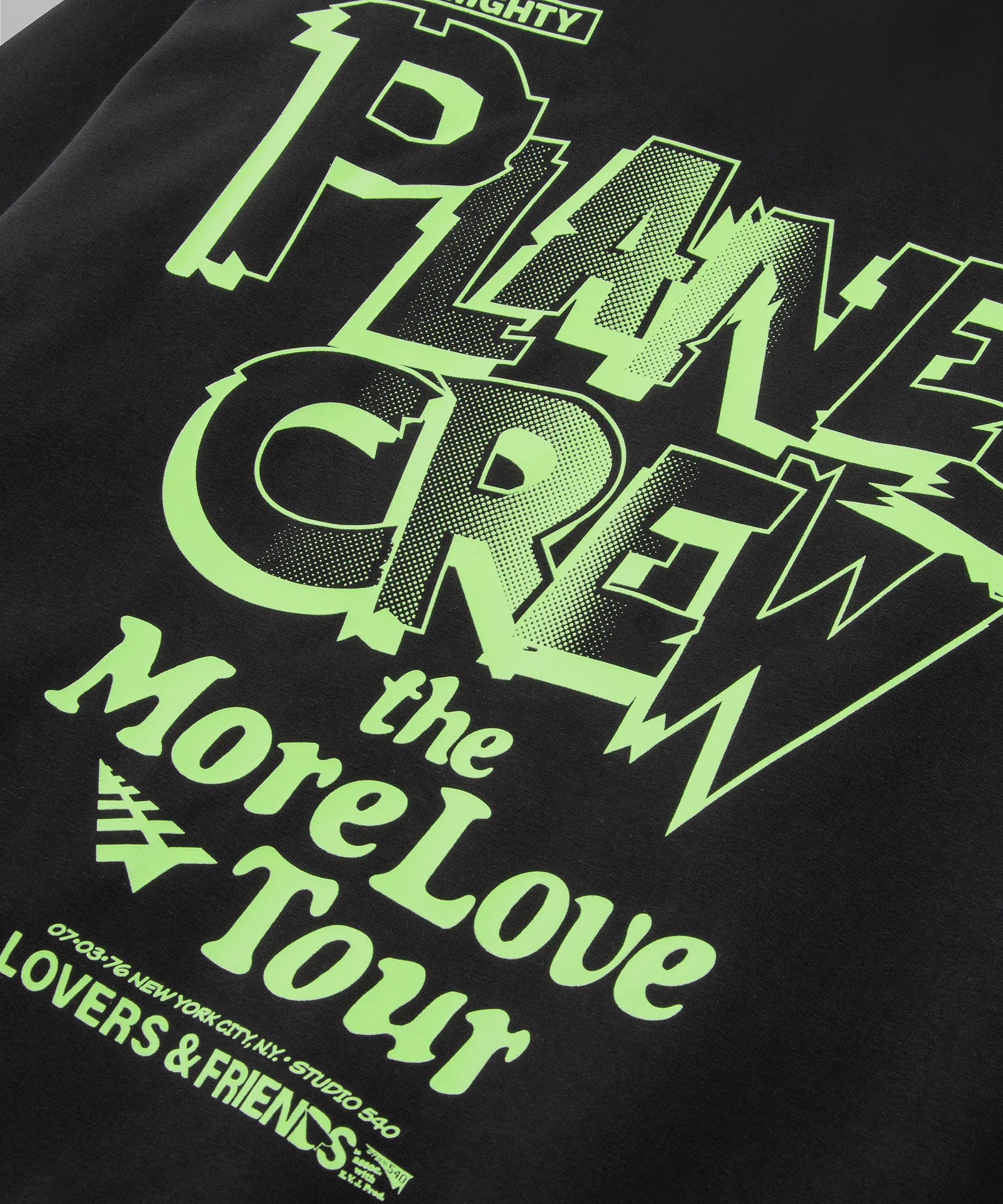 Paper Planes More Love Tour Hoodie - BLACK/LIME-GREEN