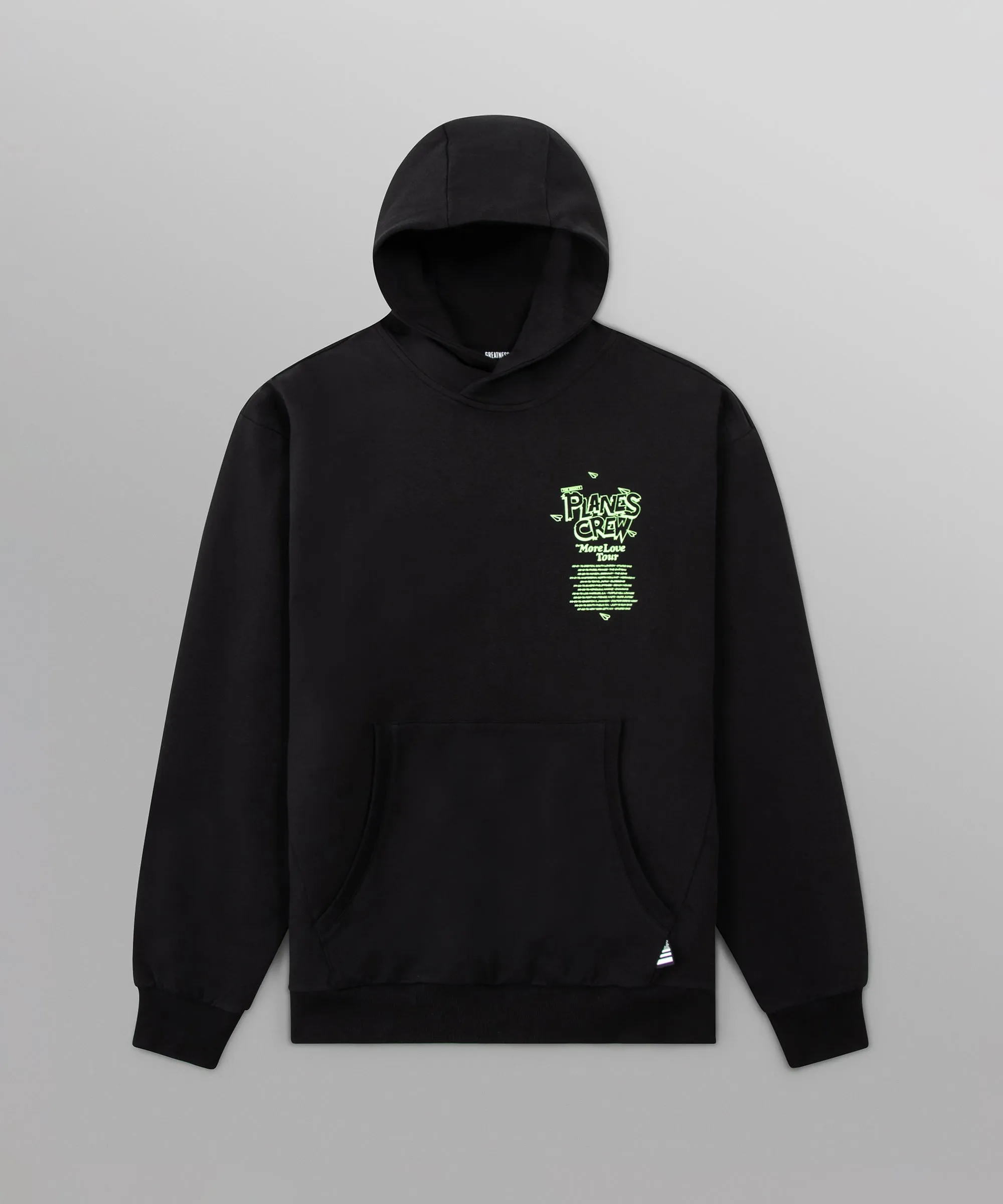 Paper Planes More Love Tour Hoodie - BLACK/LIME-GREEN