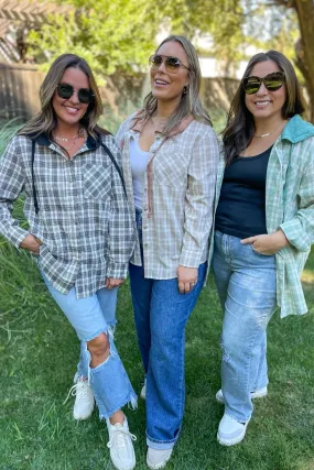 PREORDER: Laramie Hooded Button Up in Four Colors