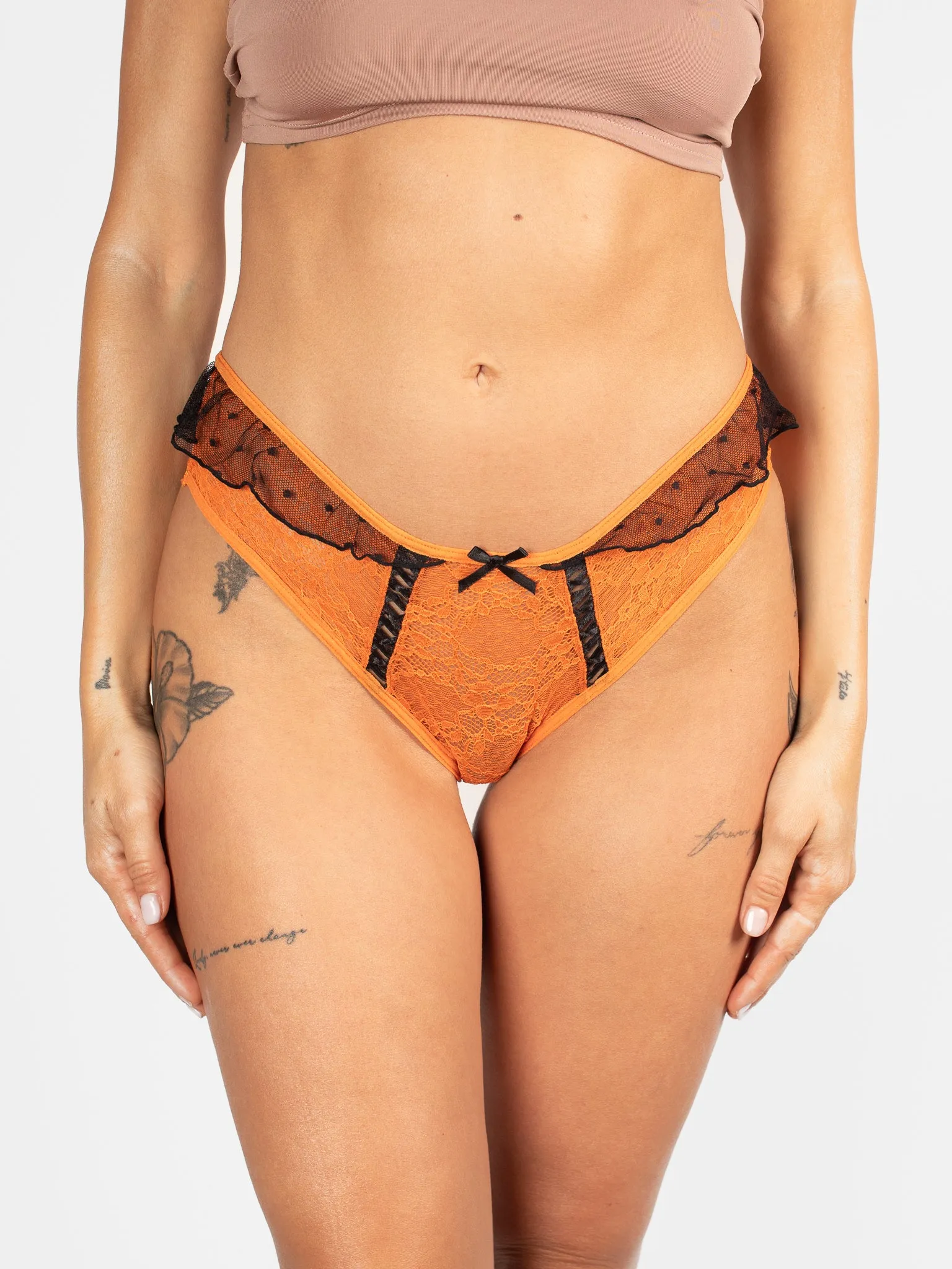 Pumpkin Lace Cheeky