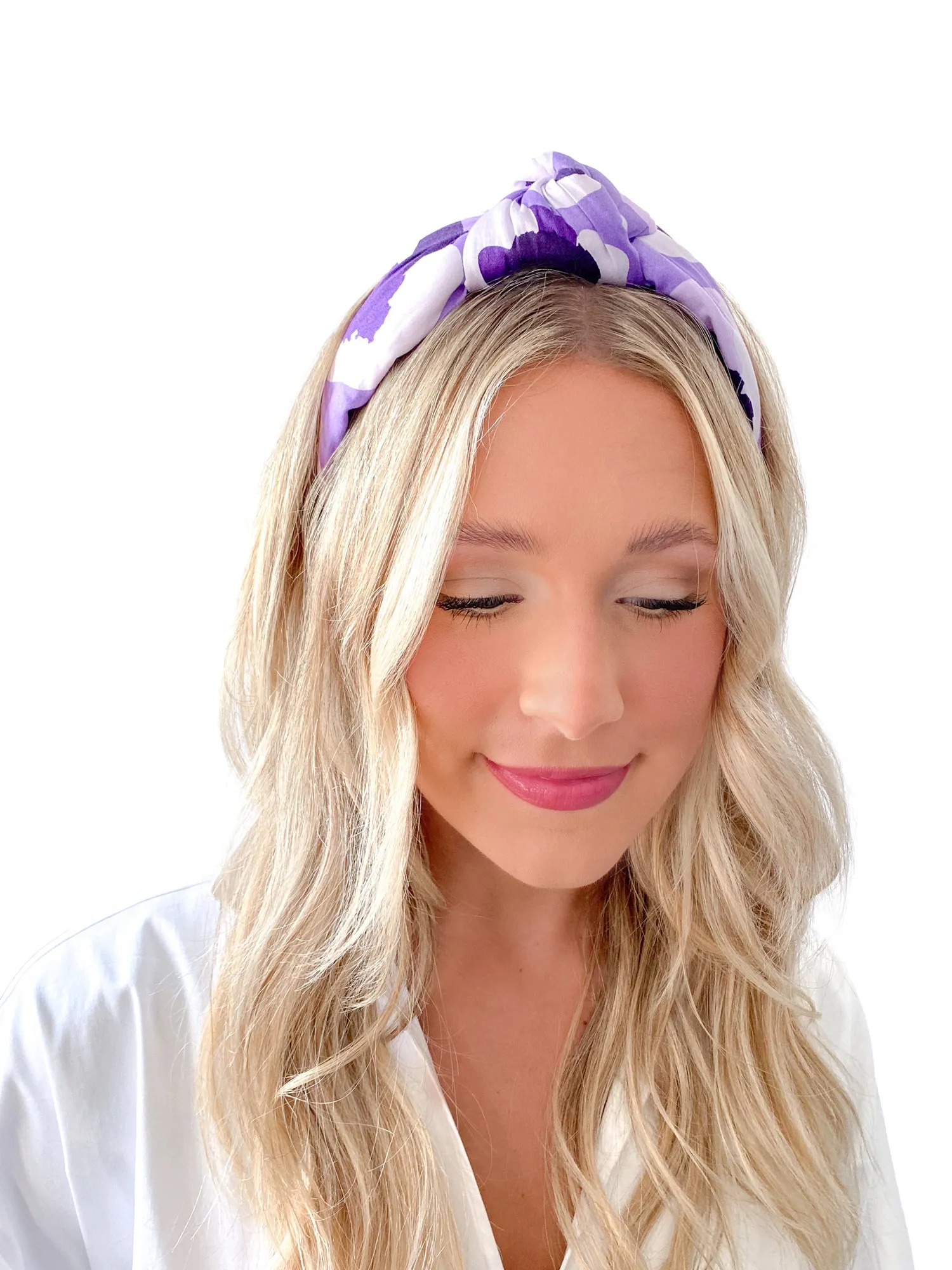 Purple Collegiate Cheetah Headband