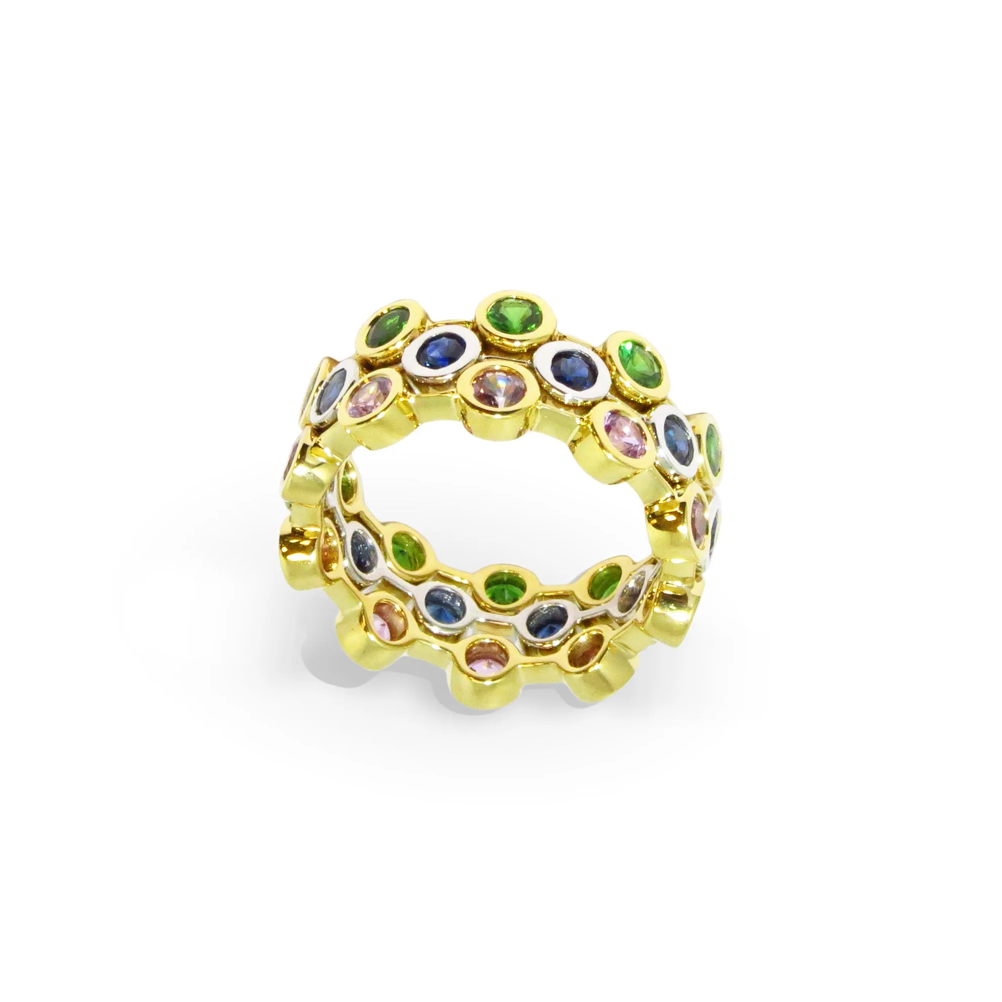 Purple Sapphire Eternity Band