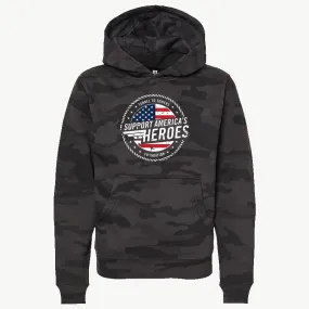 T2T Heroes Hoodie – YOUTH (Black Camo) - CLOSEOUT