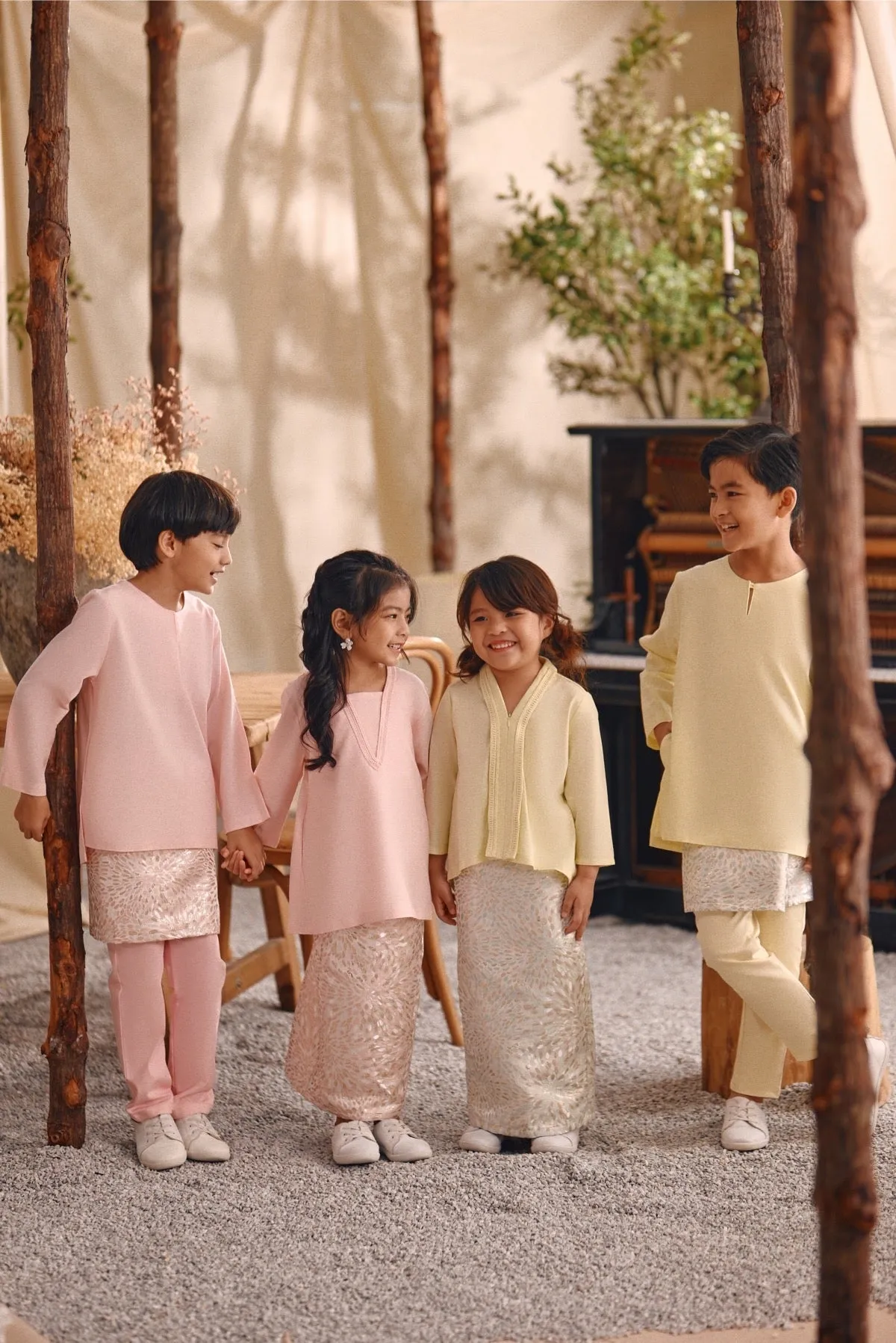The Bayu Kurung Top - Pink