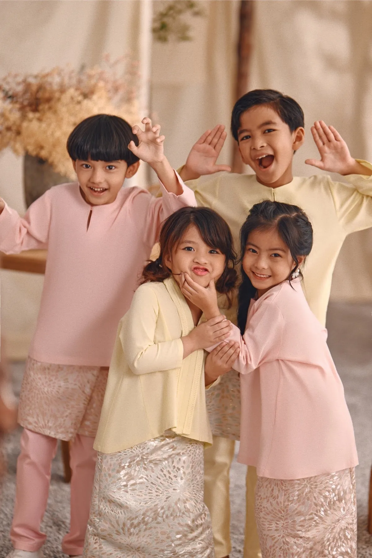 The Bayu Kurung Top - Pink
