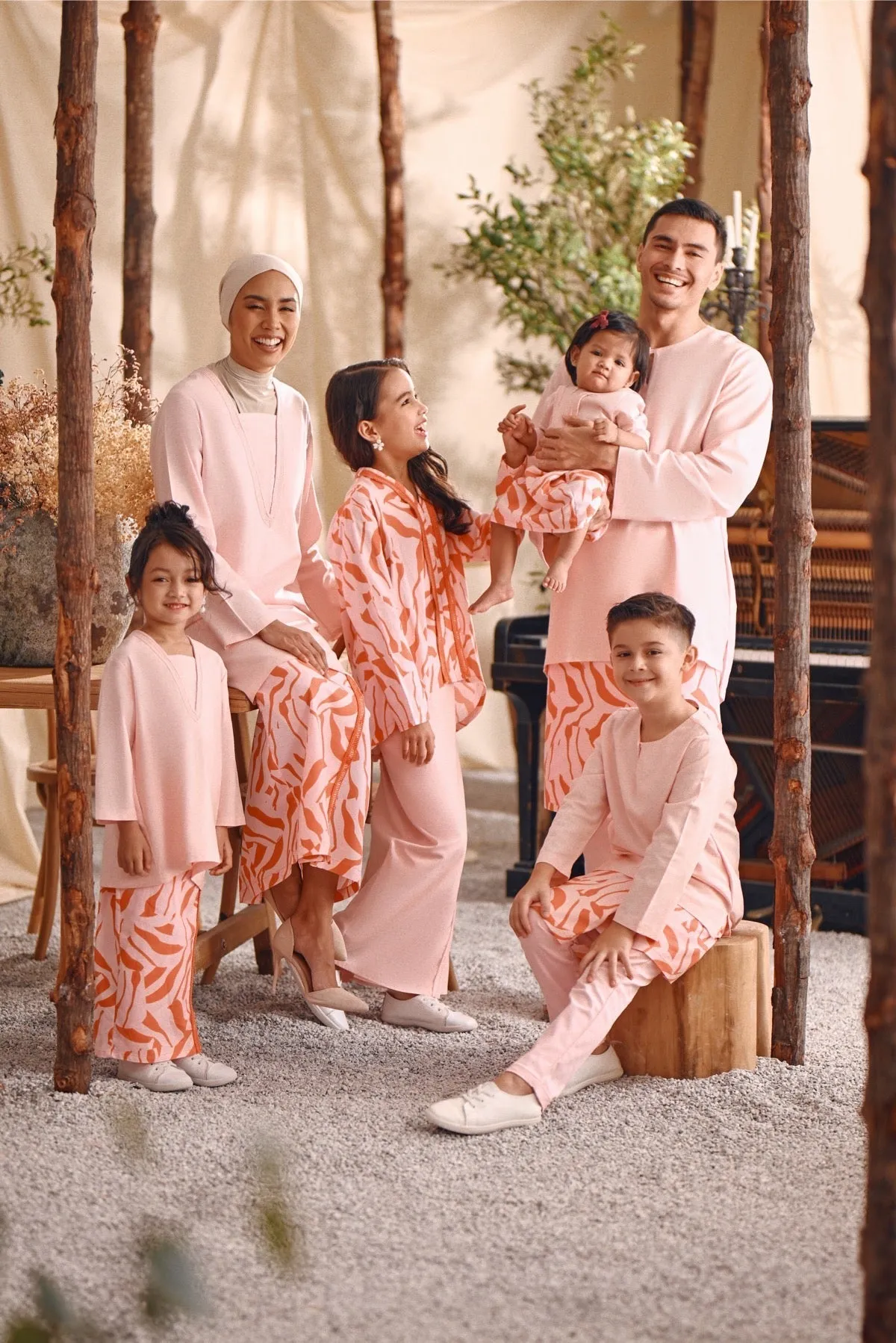 The Bayu Kurung Top - Pink