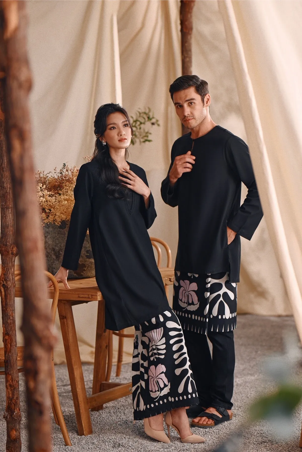The Bayu Men Kurta - Black