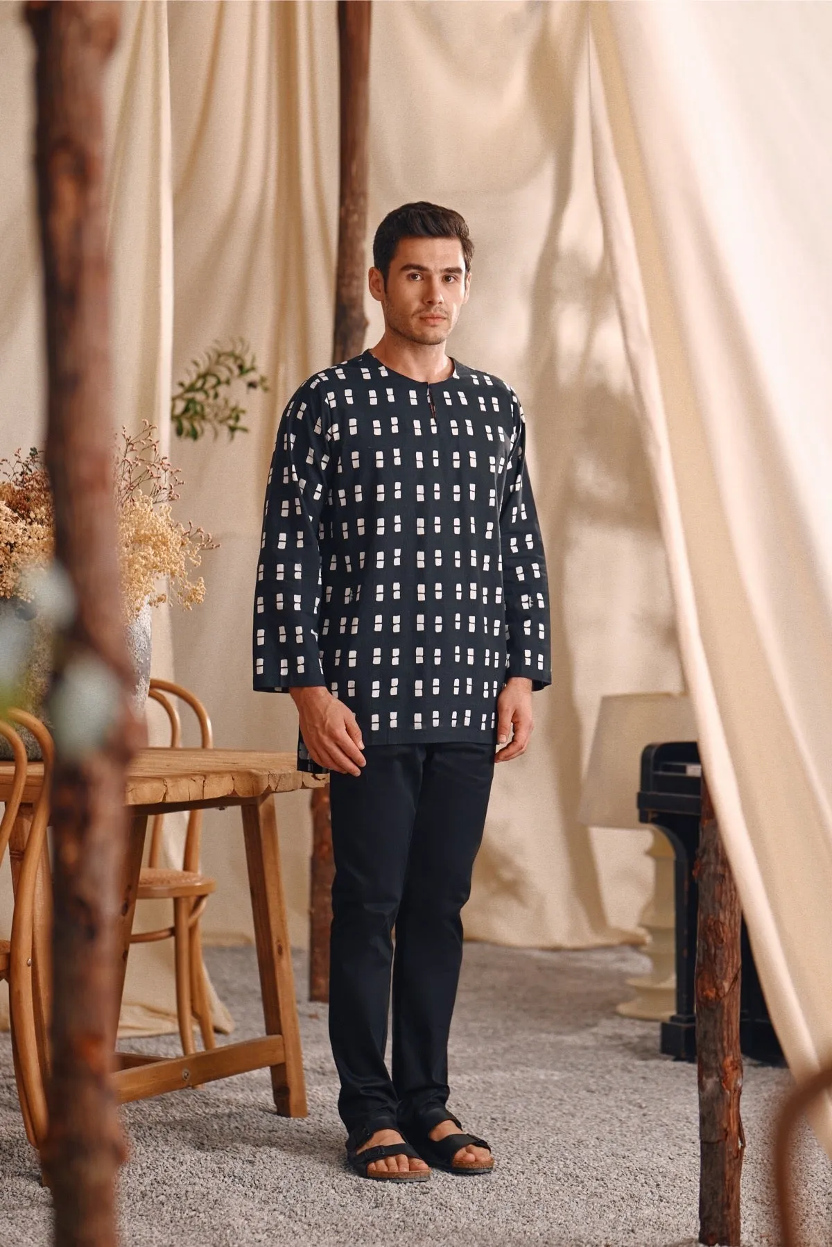 The Bayu Men Kurta - Dusk
