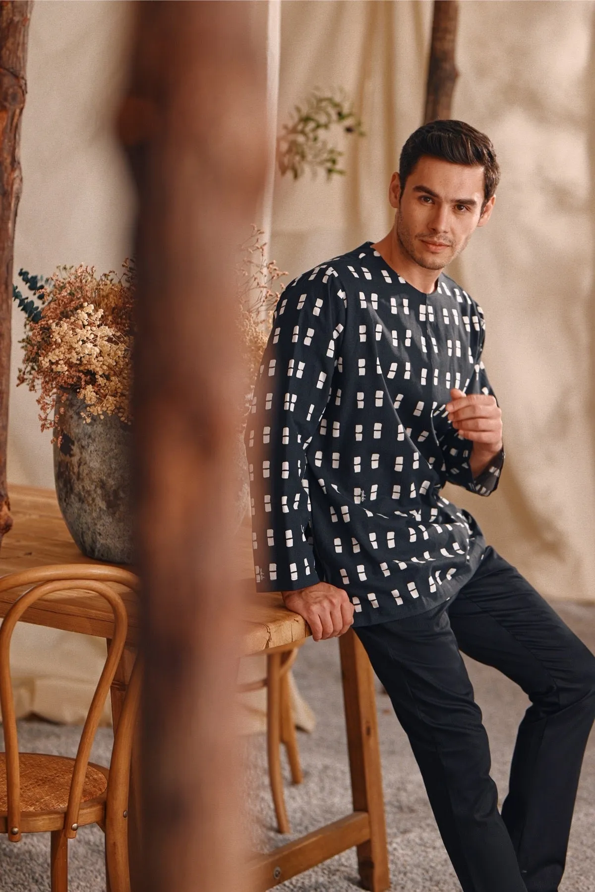 The Bayu Men Kurta - Dusk