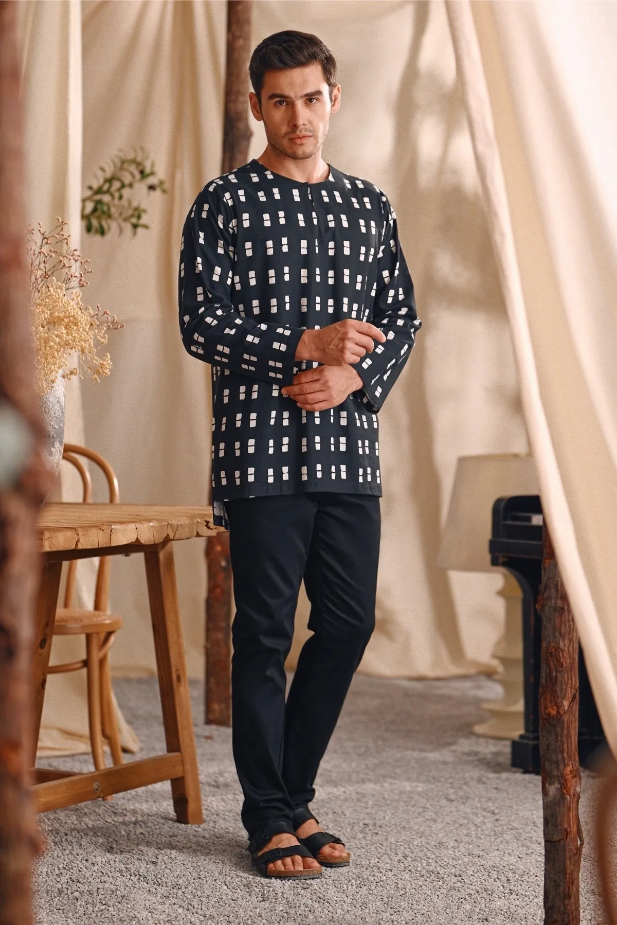 The Bayu Men Kurta - Dusk