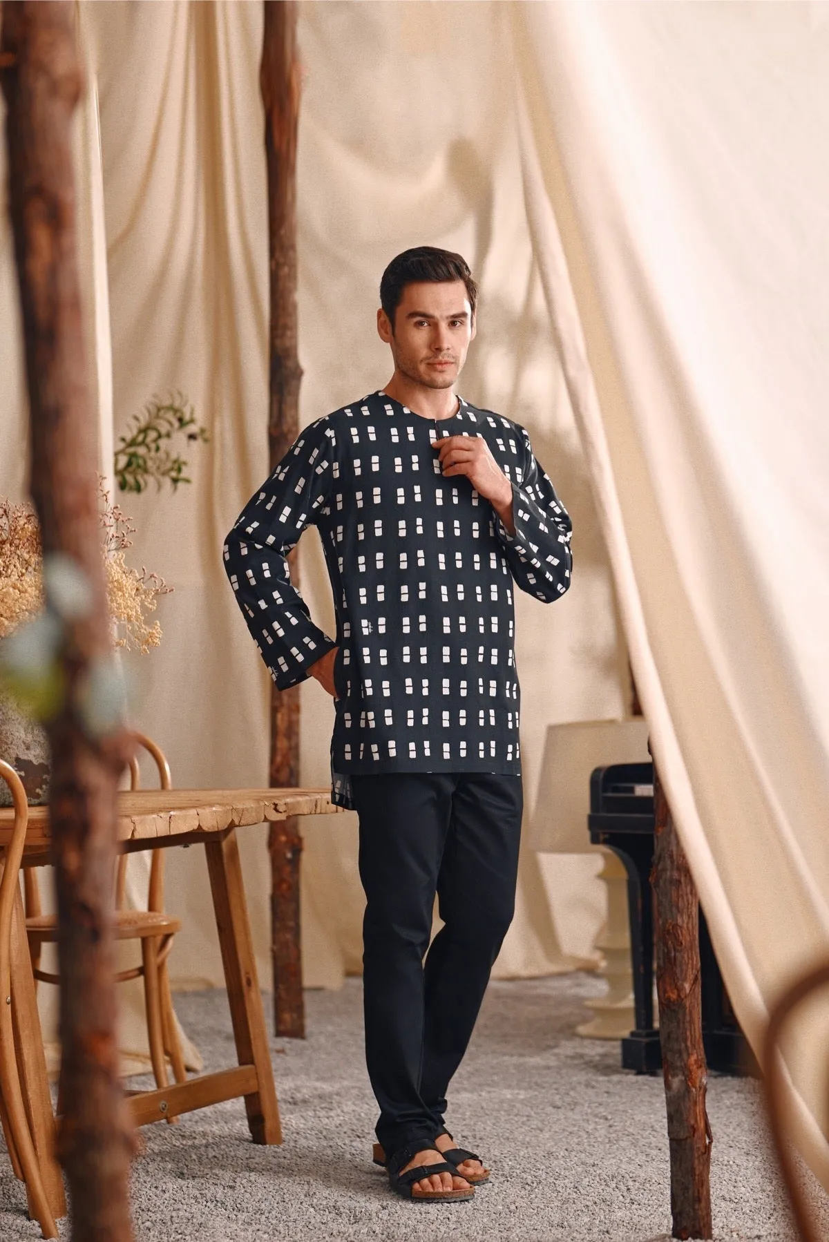 The Bayu Men Kurta - Dusk