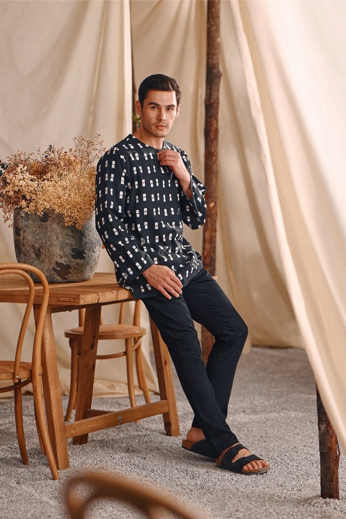 The Bayu Men Kurta - Dusk