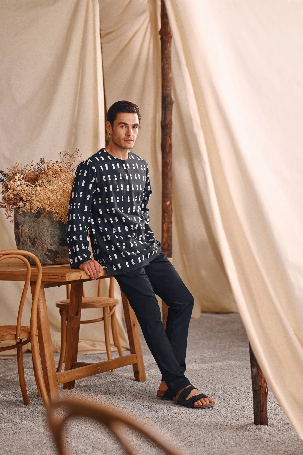 The Bayu Men Kurta - Dusk
