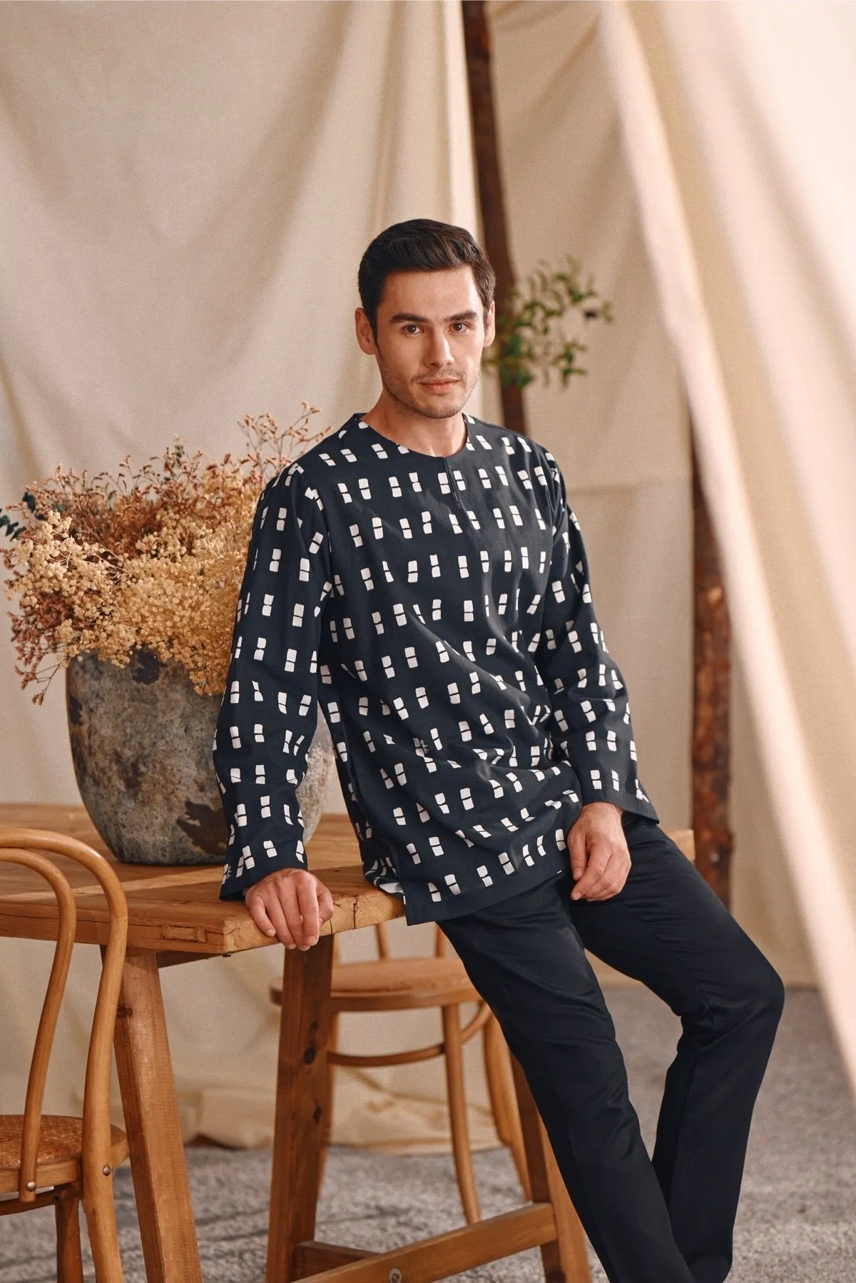 The Bayu Men Kurta - Dusk