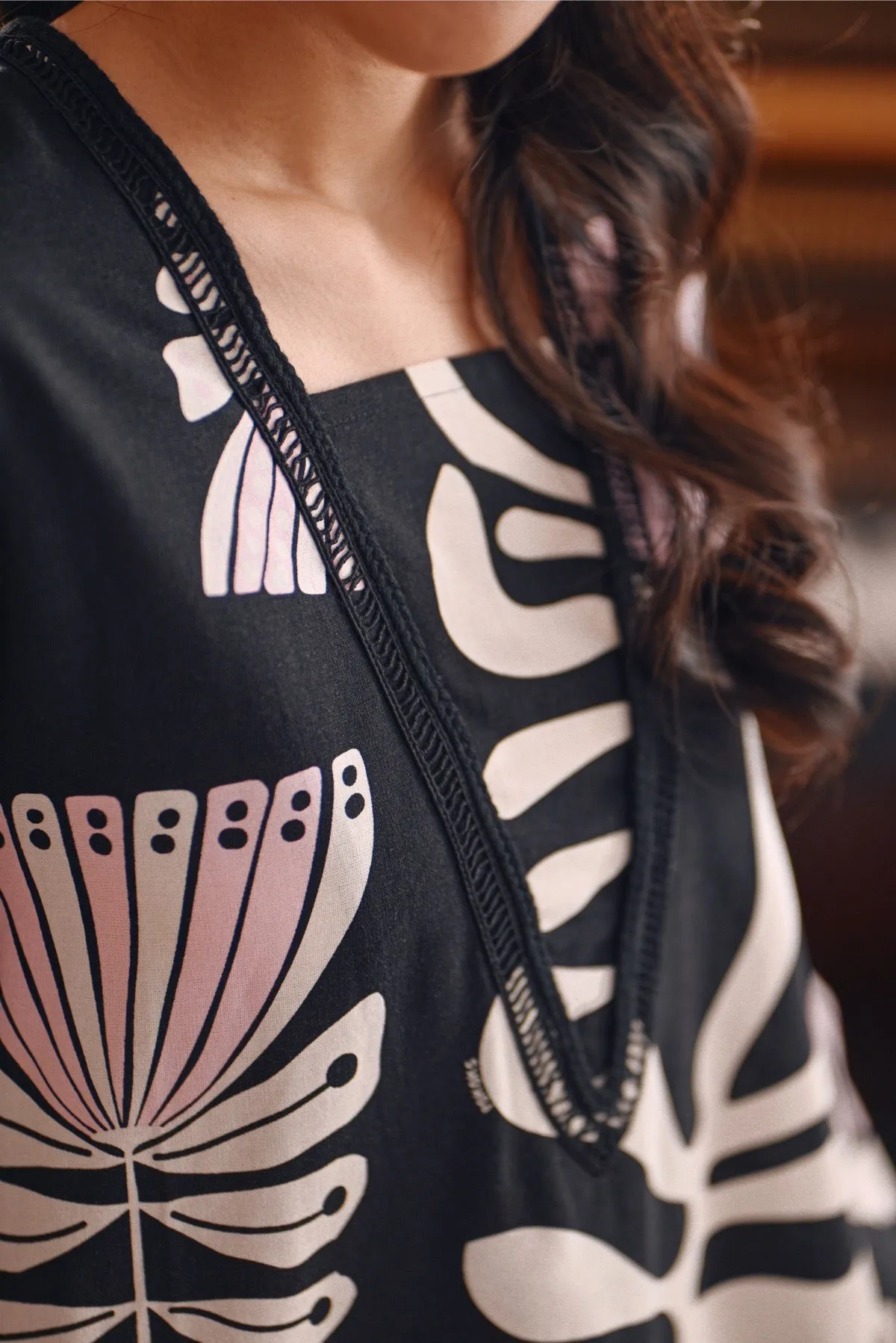 The Bayu Women Kurung Top - Wild