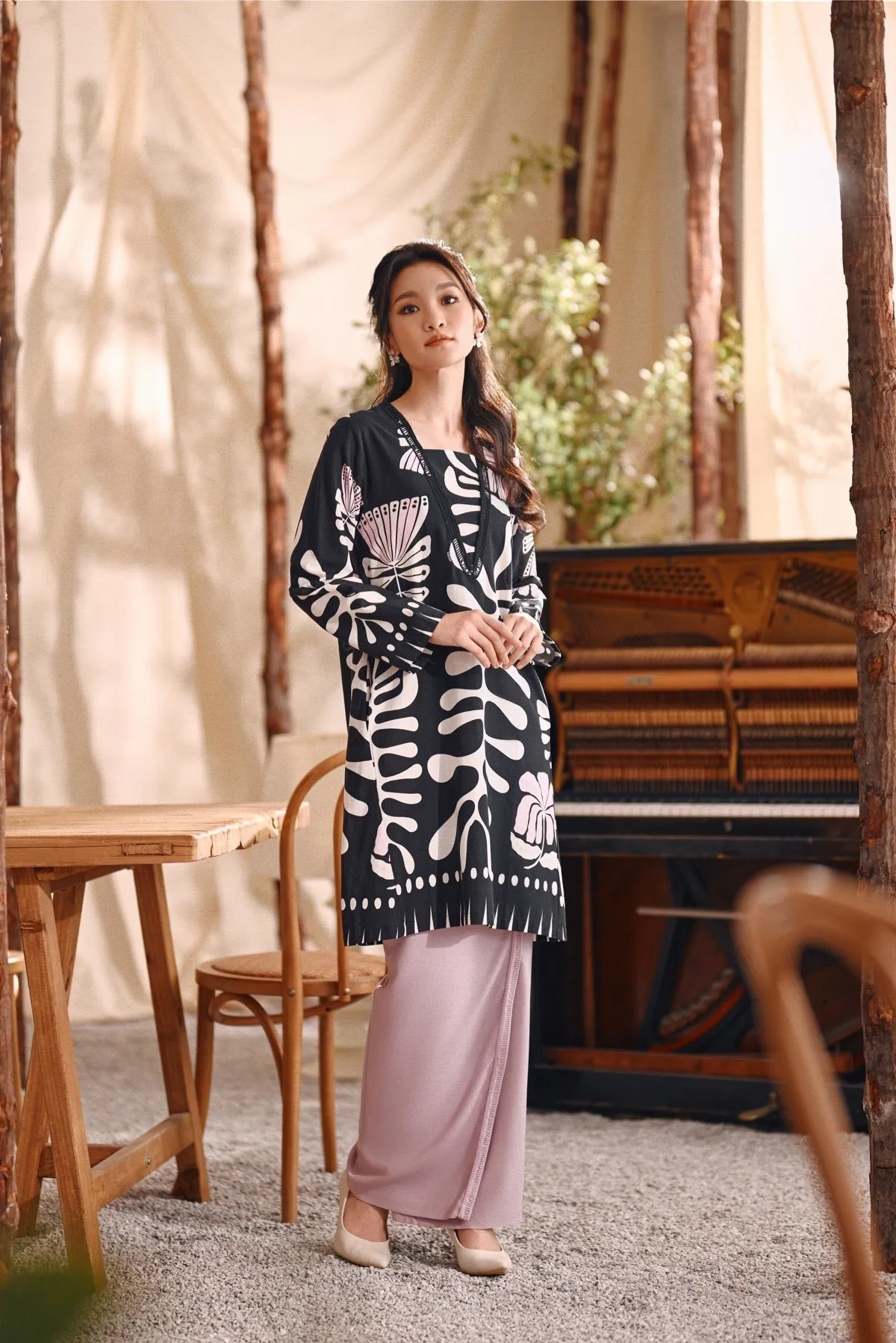 The Bayu Women Kurung Top - Wild