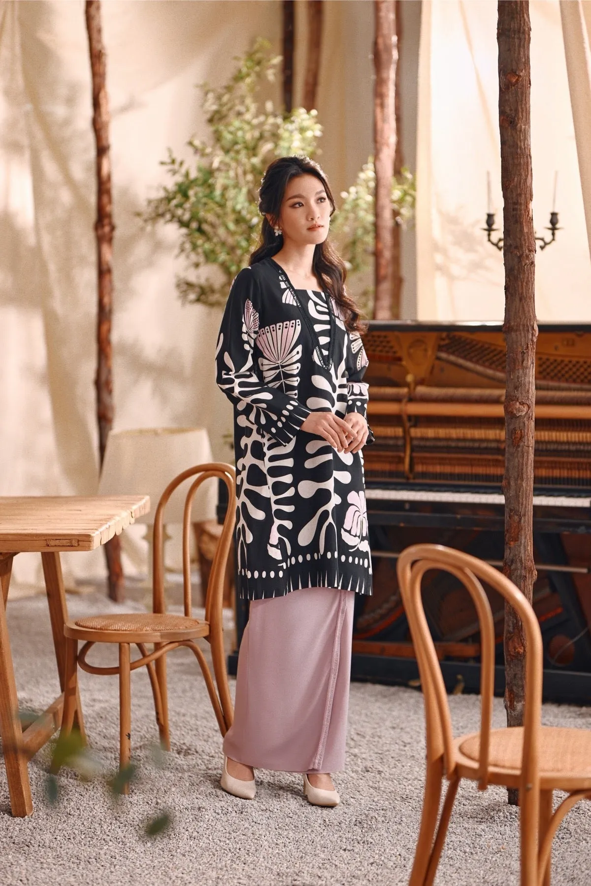 The Bayu Women Kurung Top - Wild