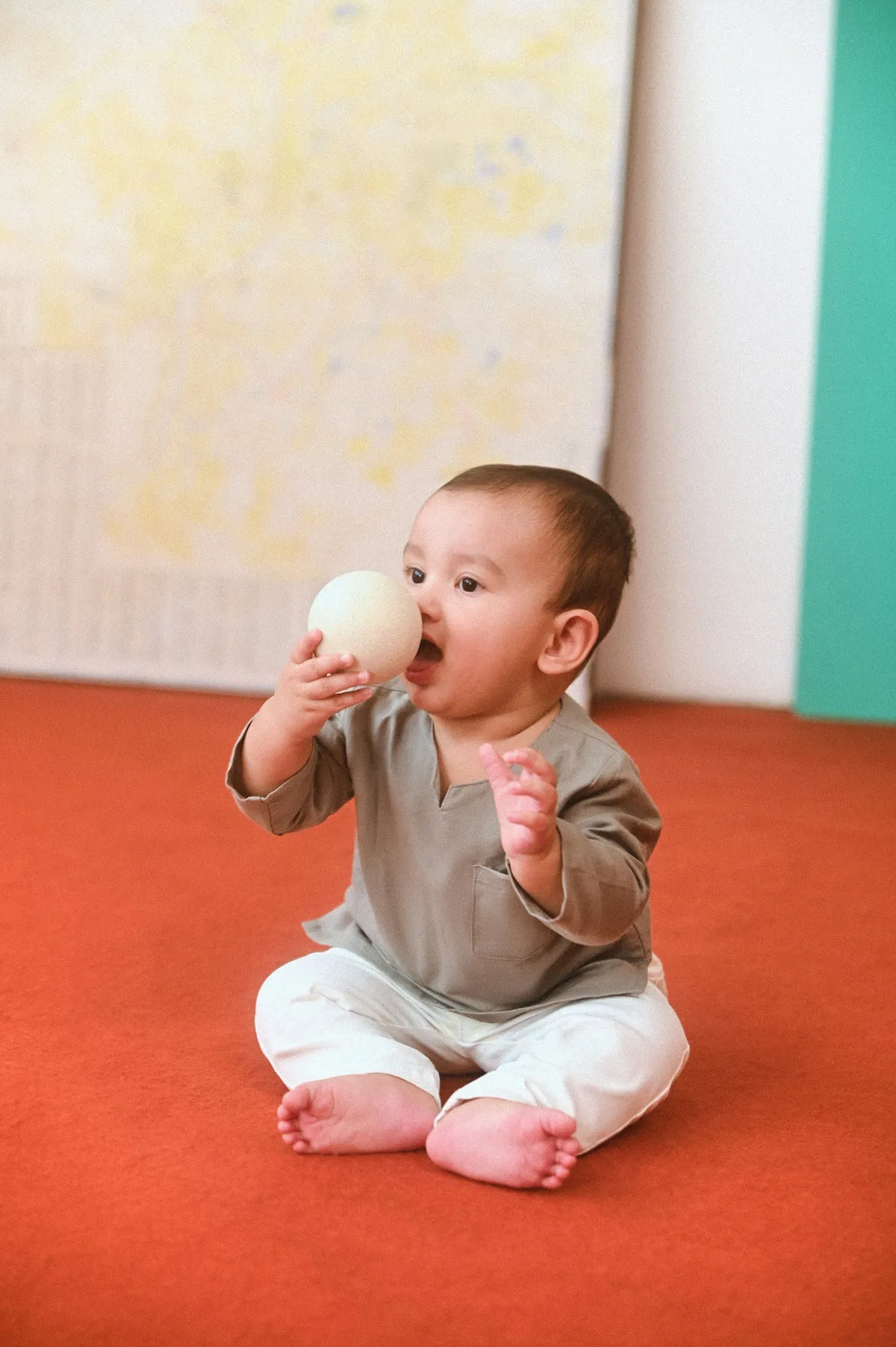 The Champions Babies Savvy Kurta - Dark Grey
