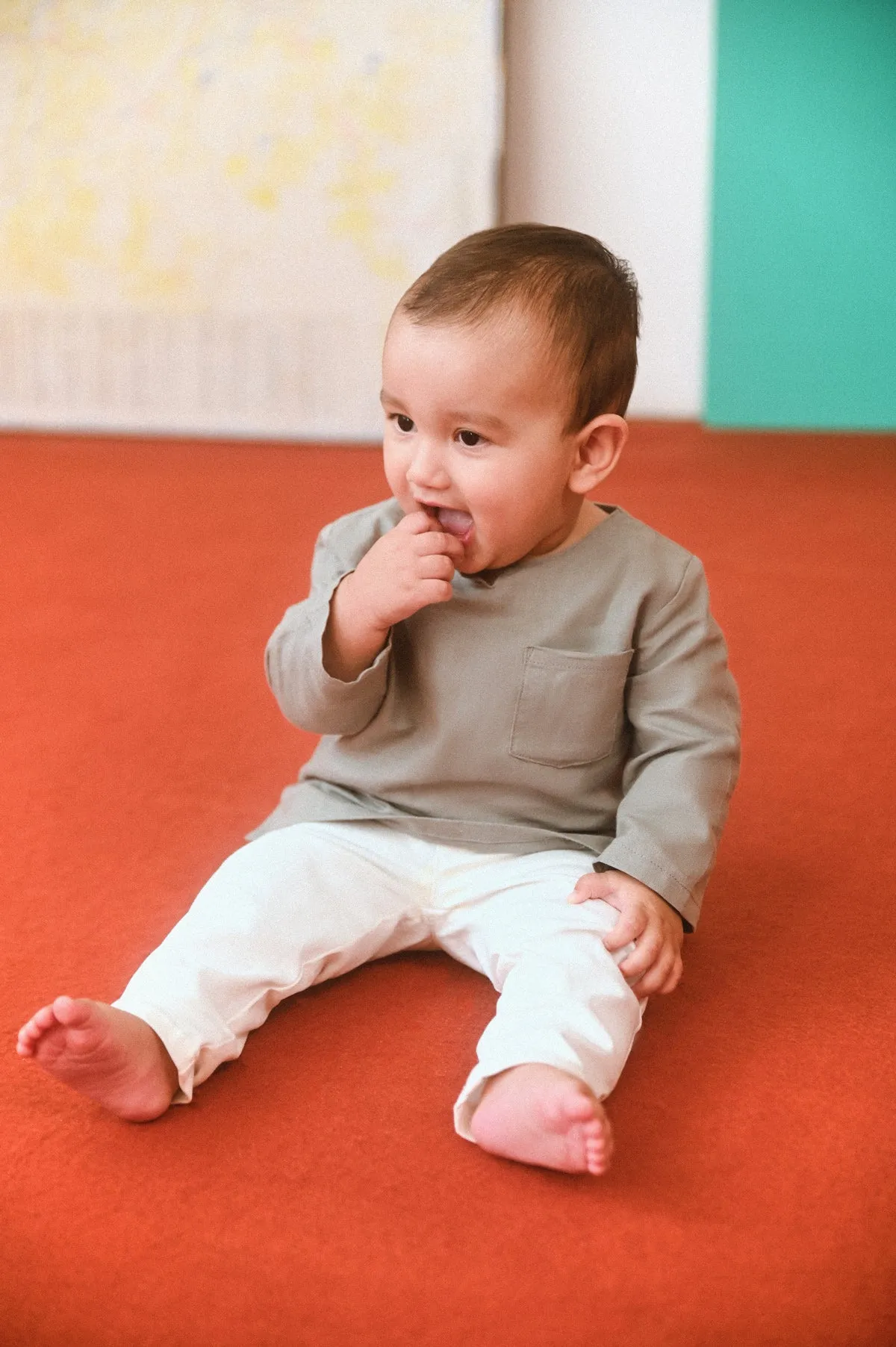 The Champions Babies Savvy Kurta - Dark Grey