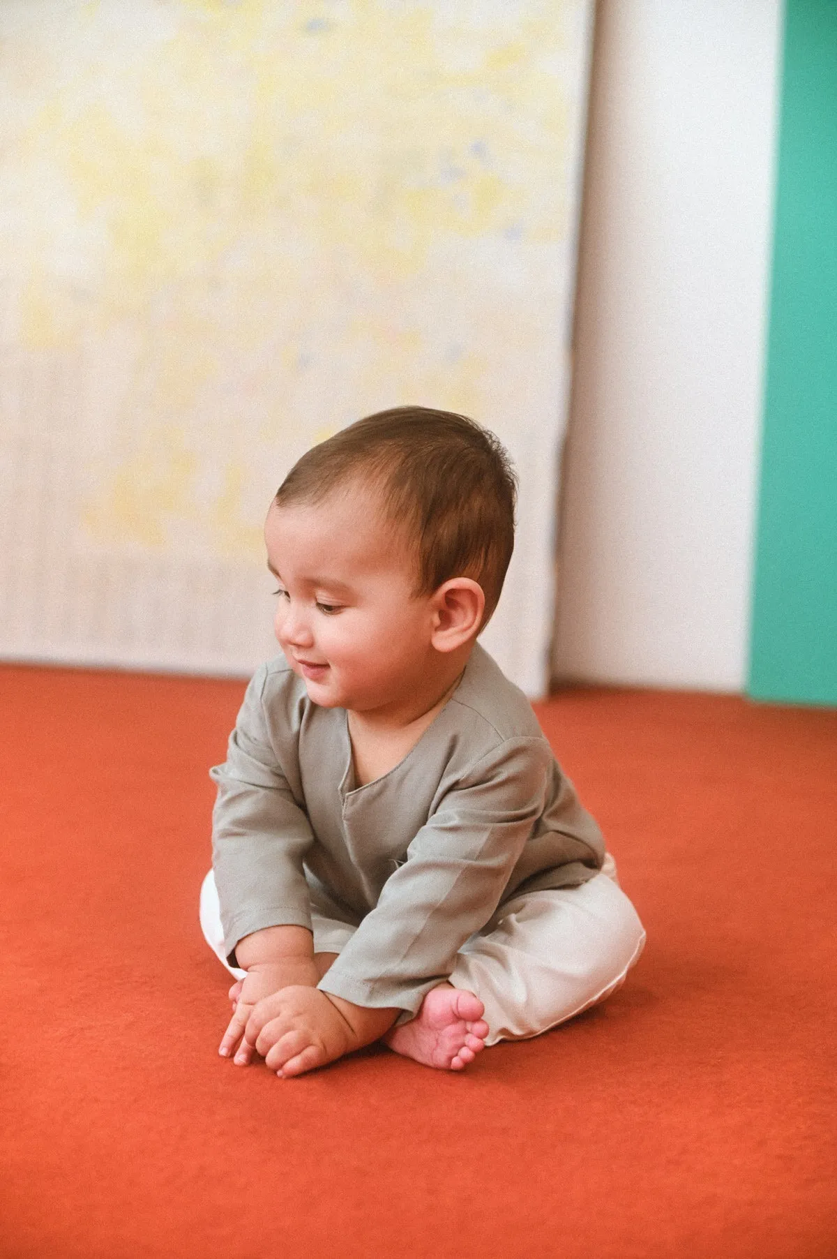 The Champions Babies Savvy Kurta - Dark Grey