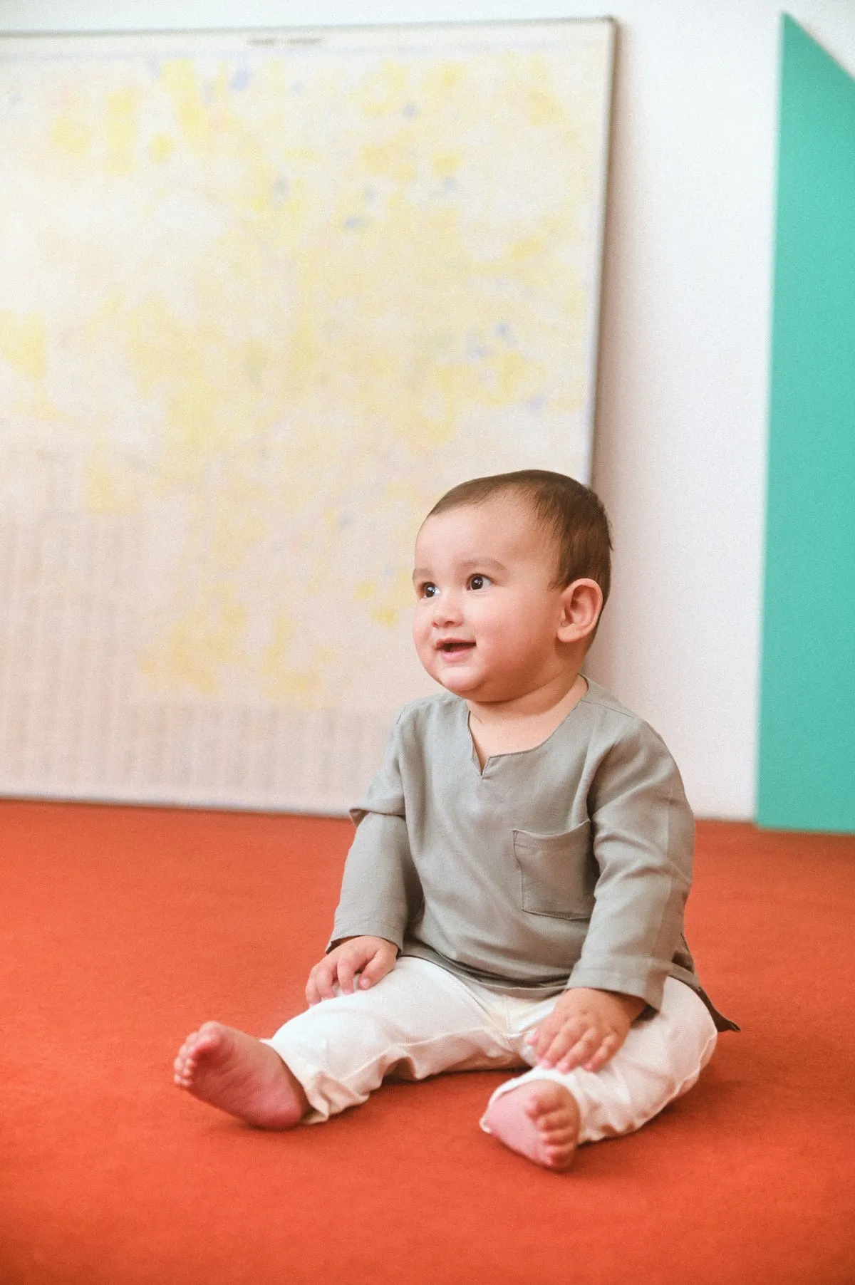 The Champions Babies Savvy Kurta - Dark Grey