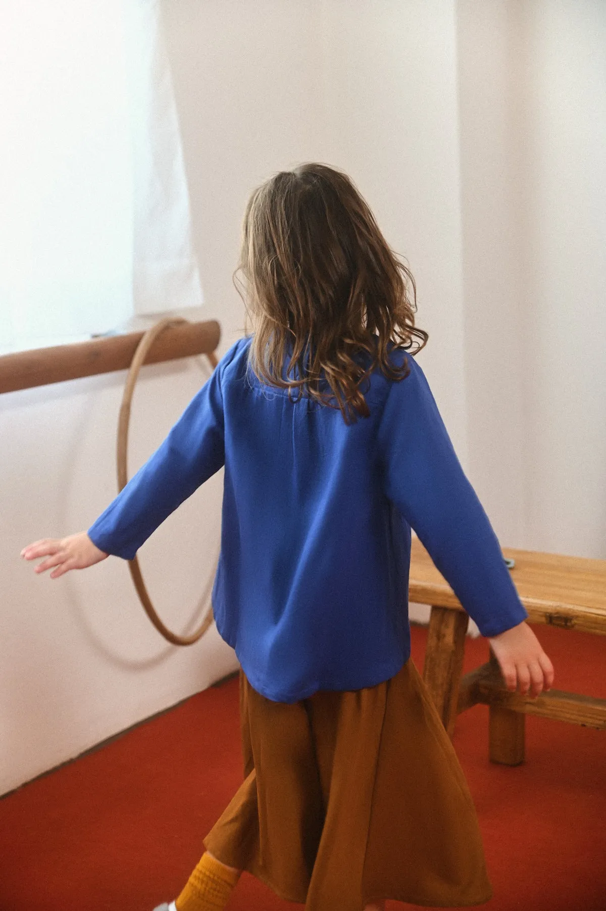 The Champions Pleat Blouse - Royal Blue