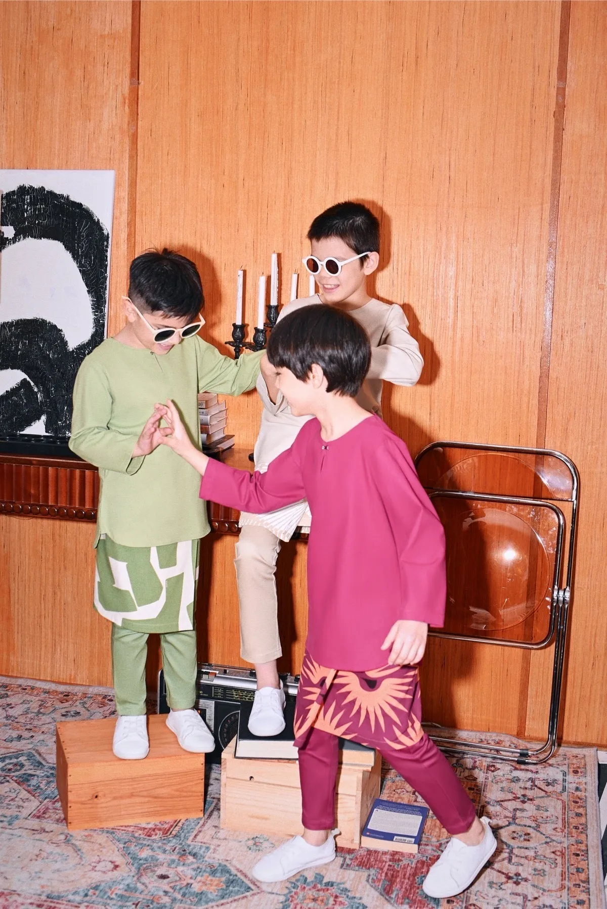 The Congkak Kurta - Fuchsia