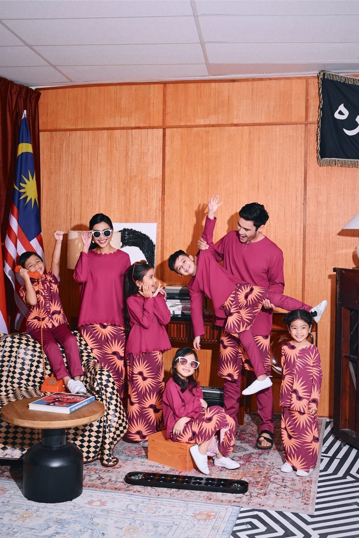 The Congkak Kurta - Fuchsia