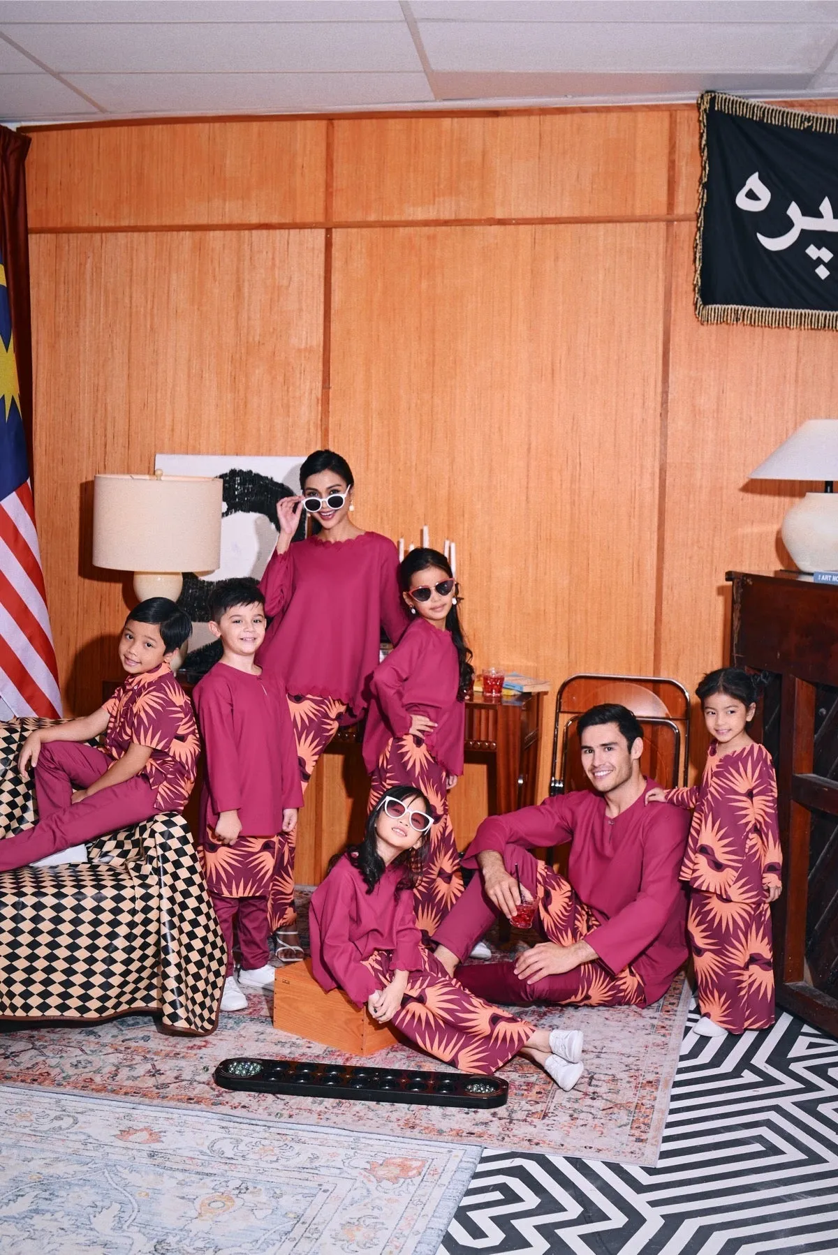 The Congkak Kurta - Fuchsia